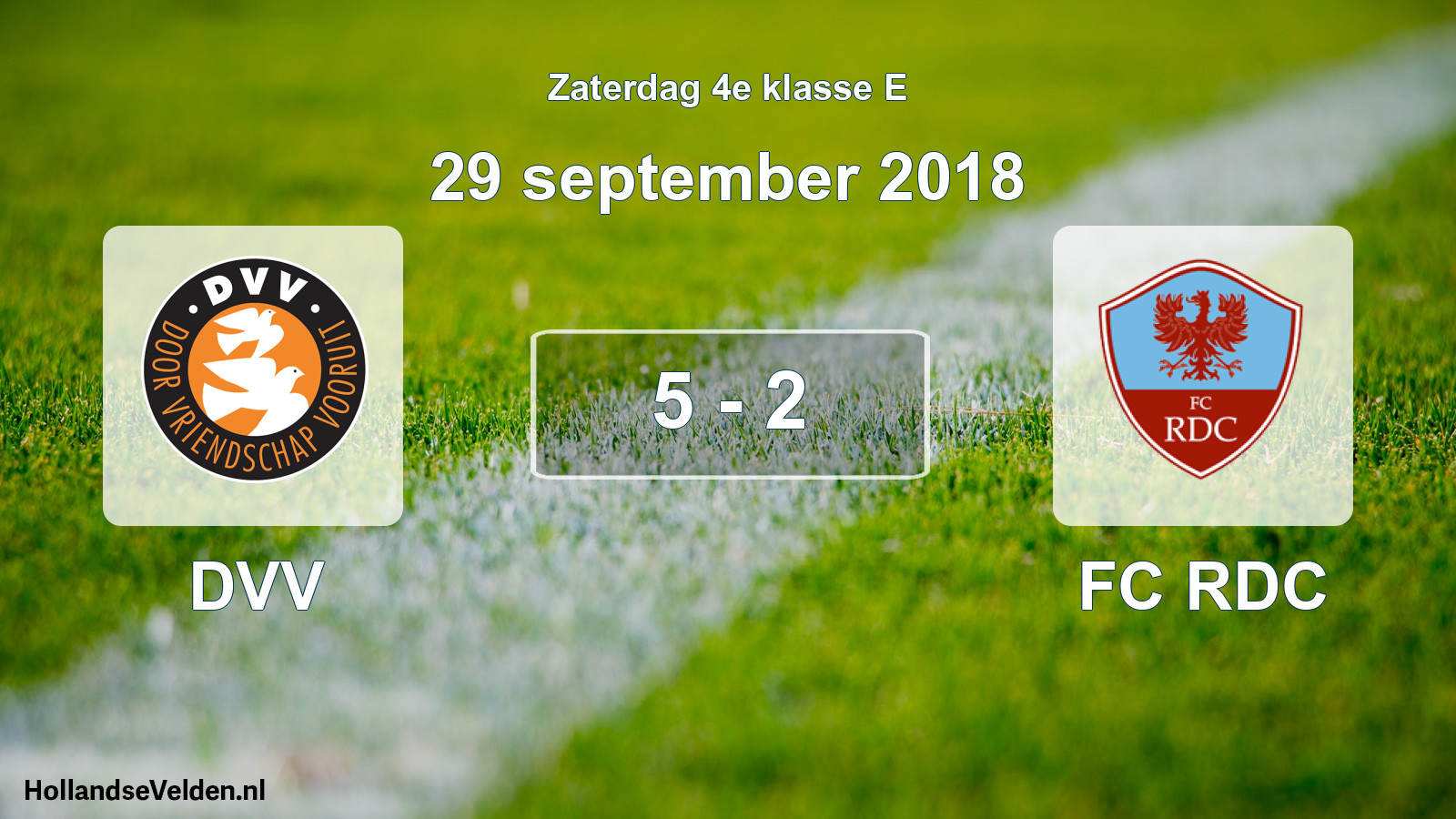 Total number of matches played: DVV - FC RDC 5 - 2 (29 September 2018)