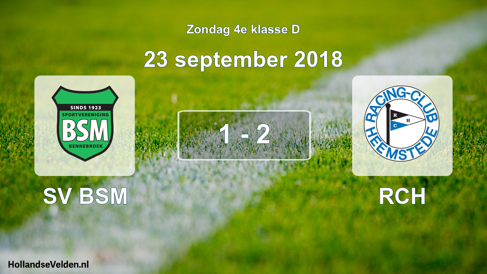 Total number of matches played: SV BSM - RCH 1 - 2 (23 September 2018)