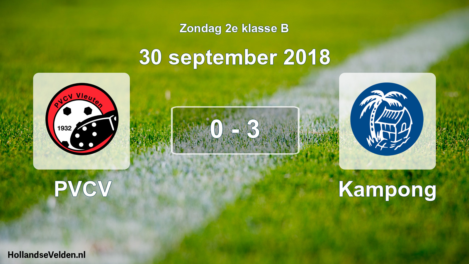 Total number of matches played: PVCV - Kampong 0 - 3 (30 September 2018)
