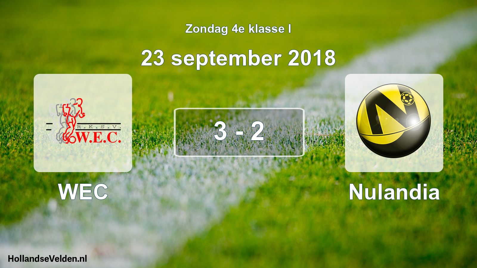 Total number of matches played: WEC - Nulandia 3 - 2 (23 September 2018)
