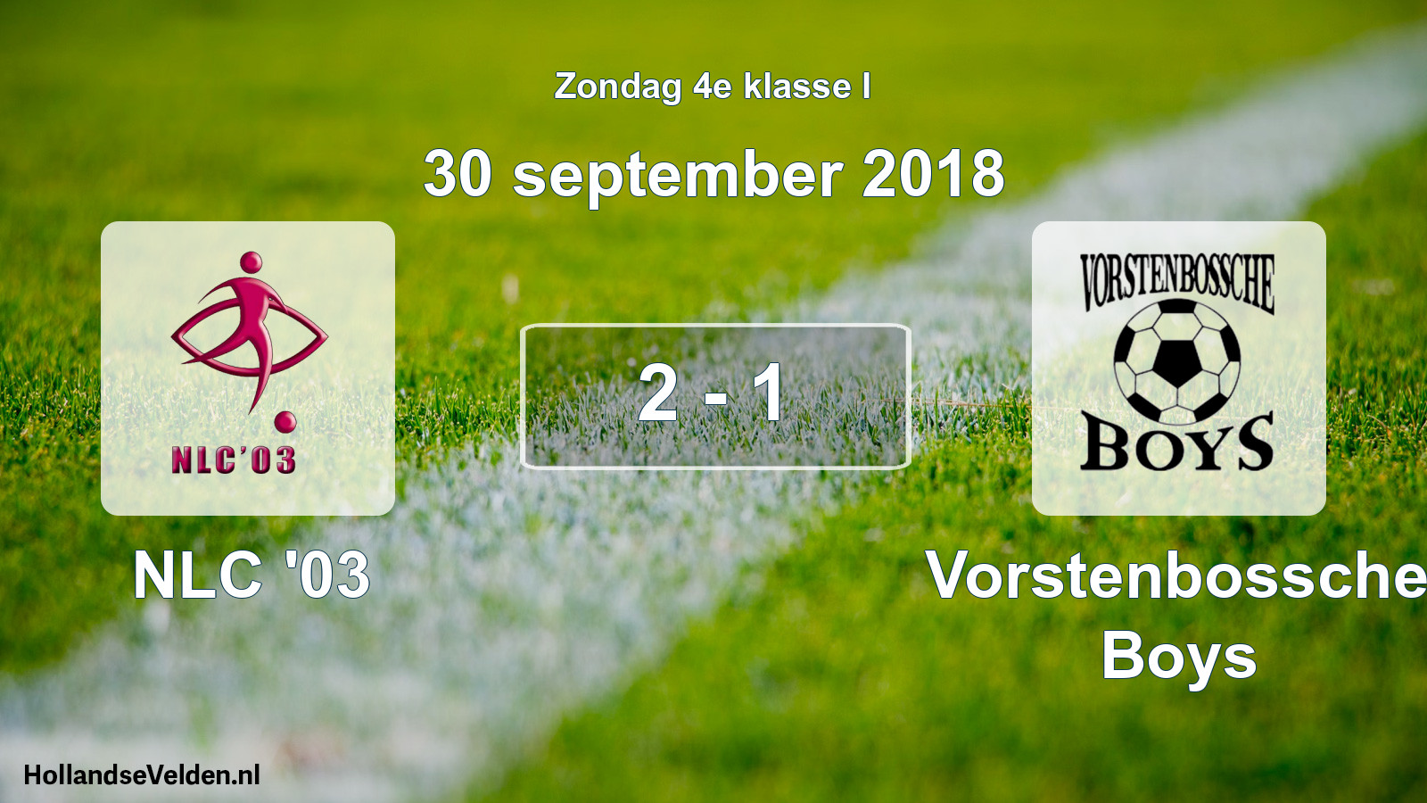 Total number of matches played: NLC '03 - Vorstenbossche Boys 2 - 1 (30 September 2018)