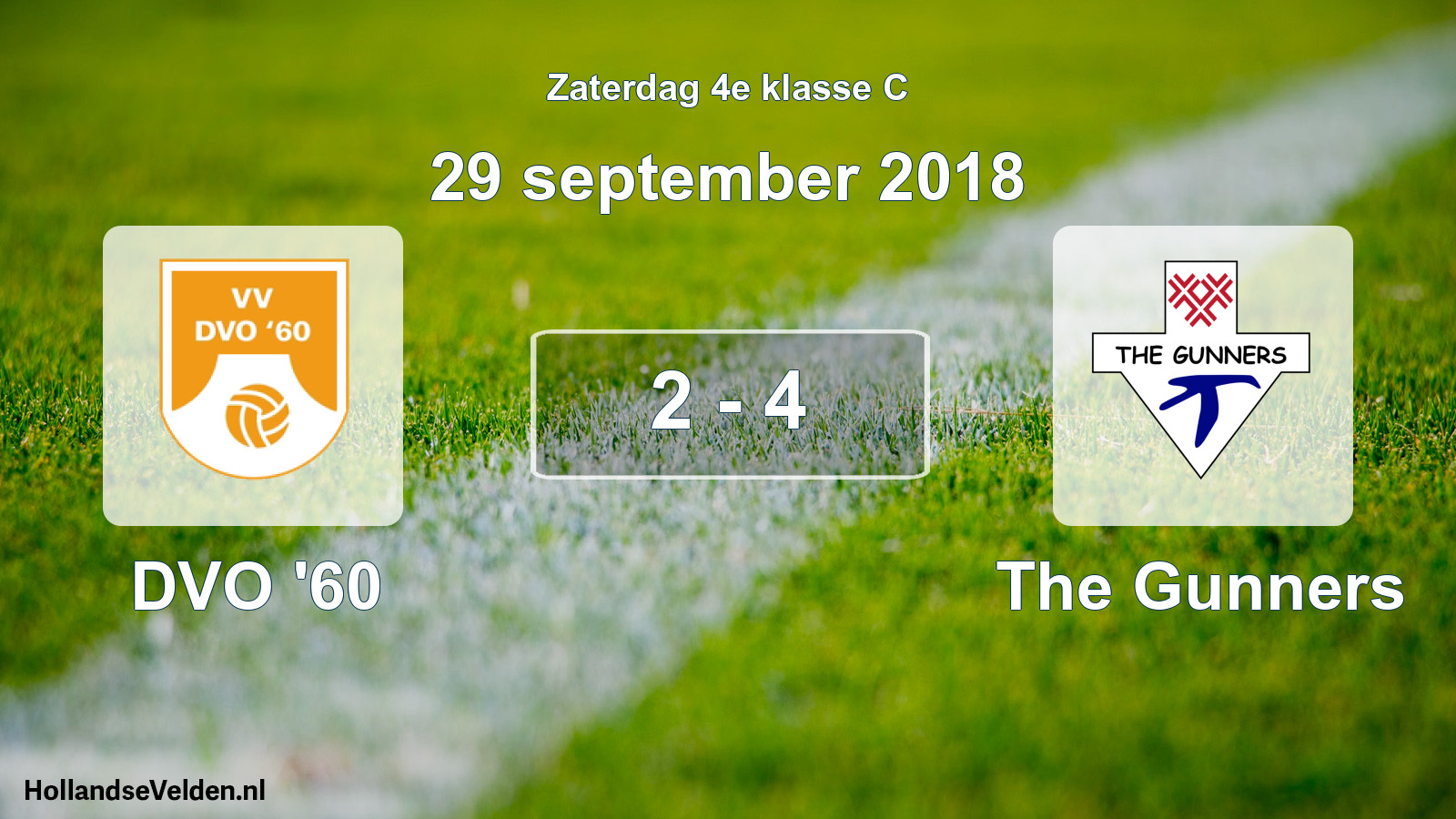 Total number of matches played: DVO '60 - The Gunners 2 - 4 (29 September 2018)
