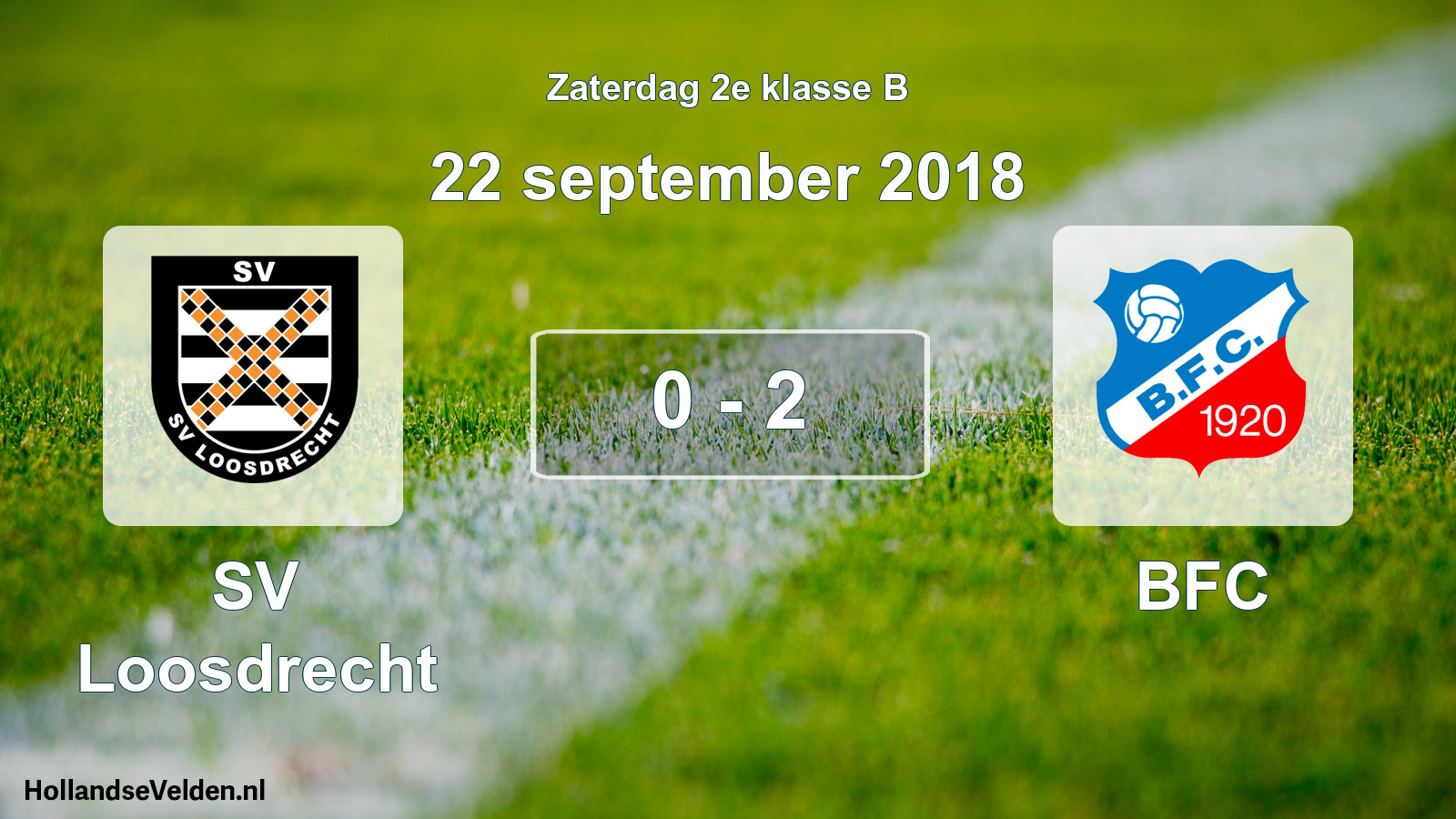 Total number of matches played: SV Loosdrecht - BFC 0 - 2 (22 September 2018)