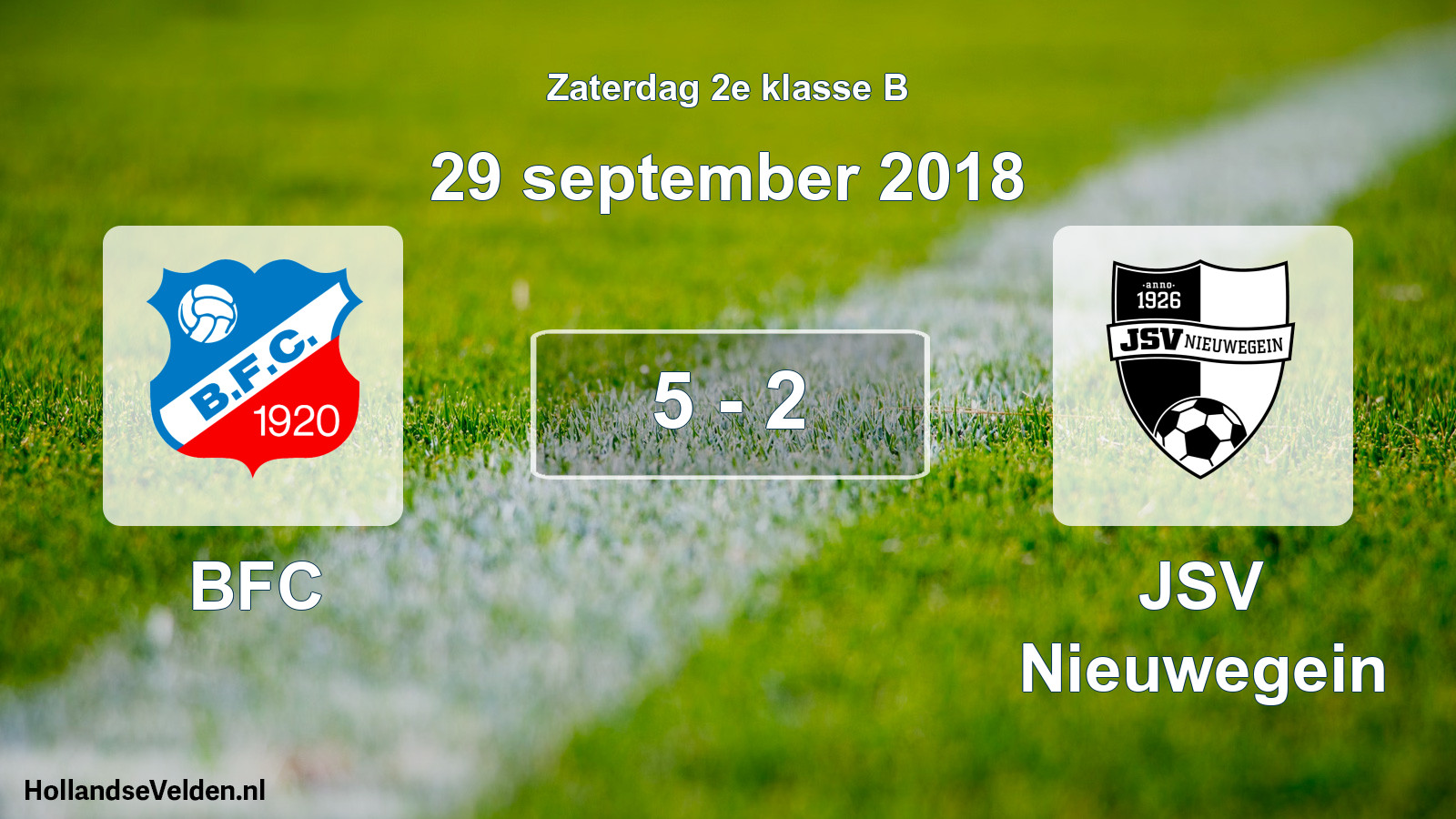 Total number of matches played: BFC - JSV Nieuwegein 5 - 2 (29 September 2018)