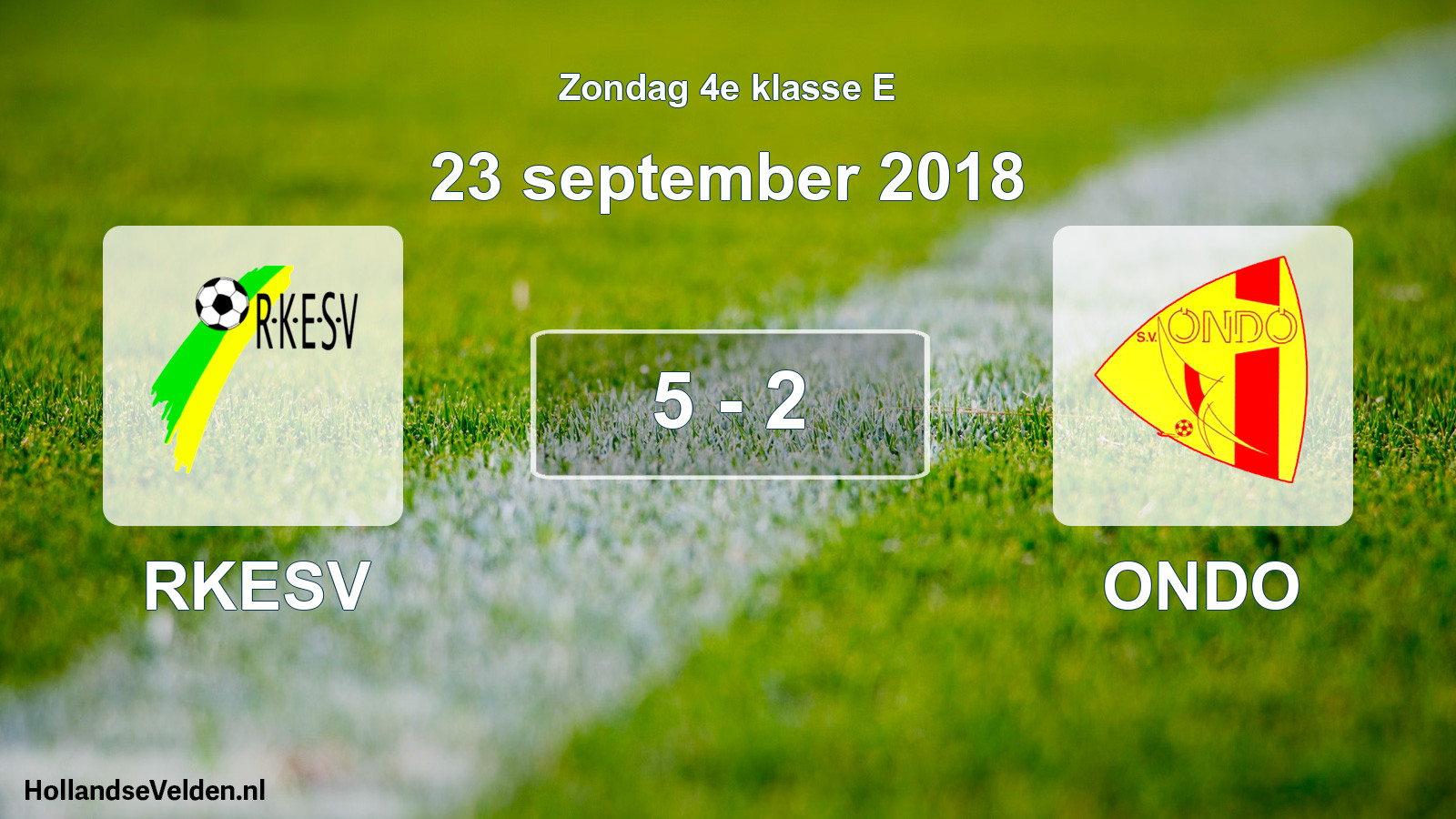 Total number of matches played: RKESV - ONDO 5 - 2 (23 September 2018)