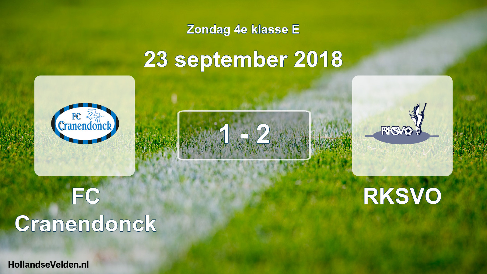 Total number of matches played: FC Cranendonck - RKSVO 1 - 2 (23 September 2018)