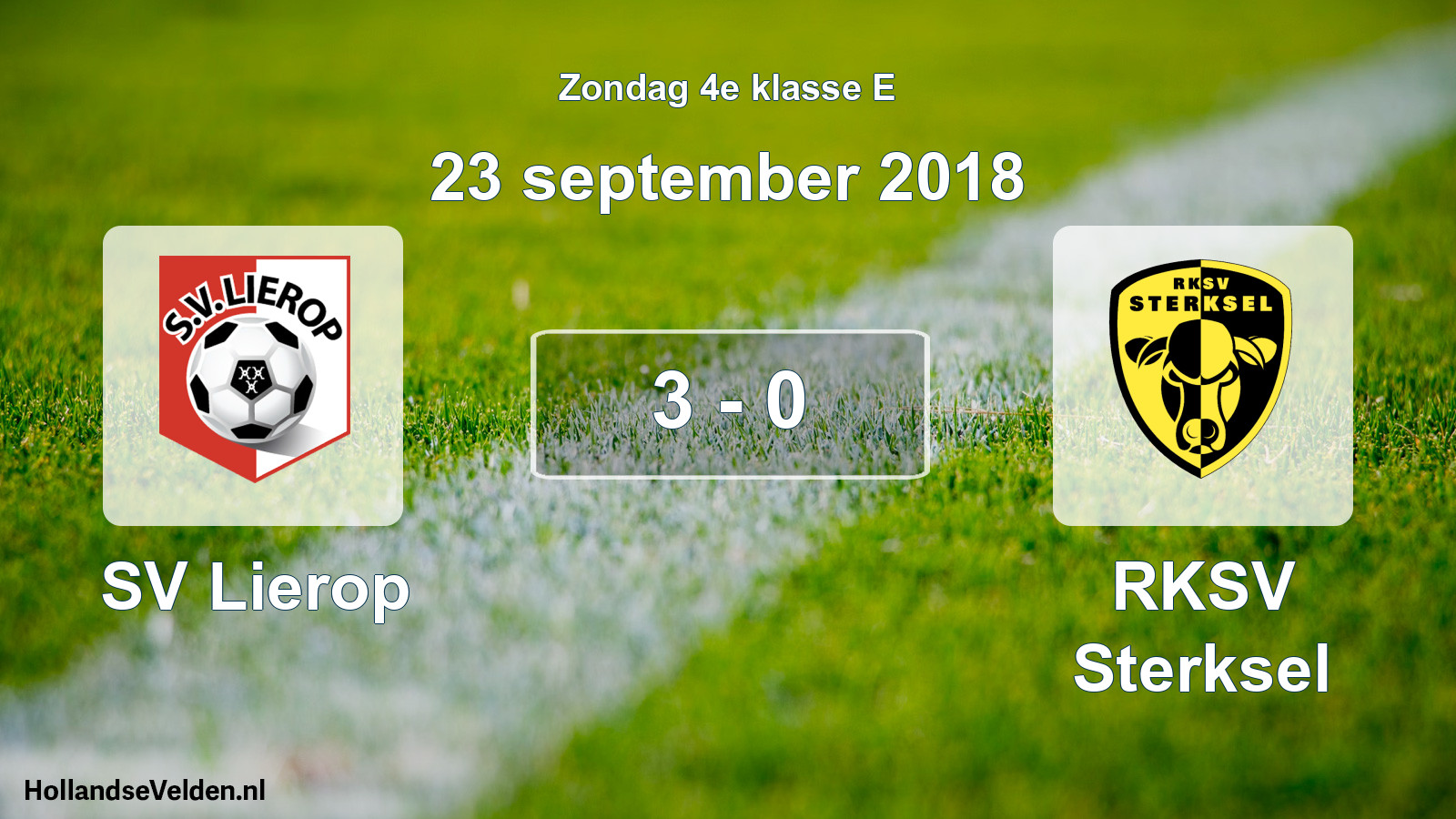 Total number of matches played: SV Lierop - RKSV Sterksel 3 - 0 (23 September 2018)