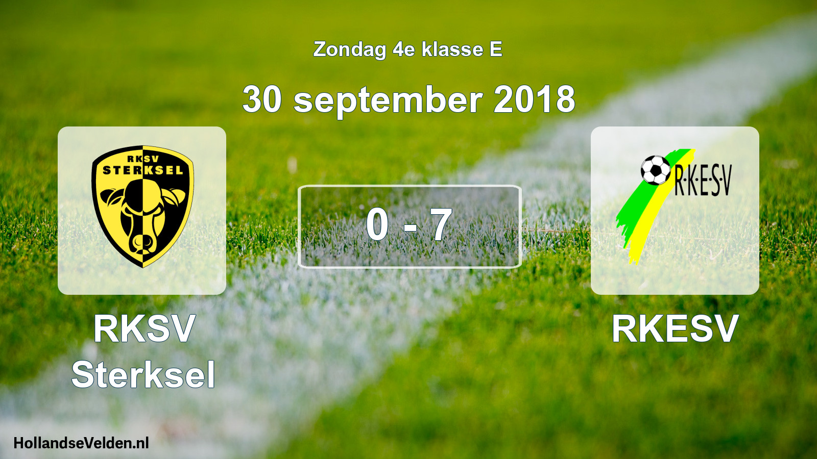 Total number of matches played: RKSV Sterksel - RKESV 0 - 7 (30 September 2018)