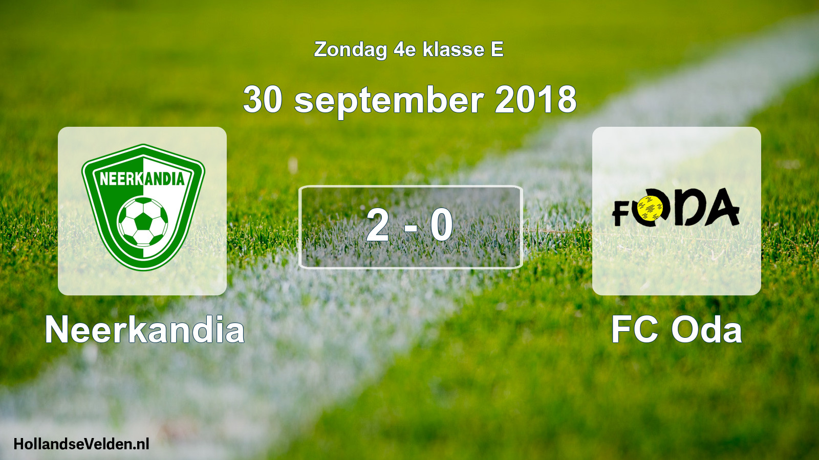 Total number of matches played: Neerkandia - FC Oda 2 - 0 (30 September 2018)