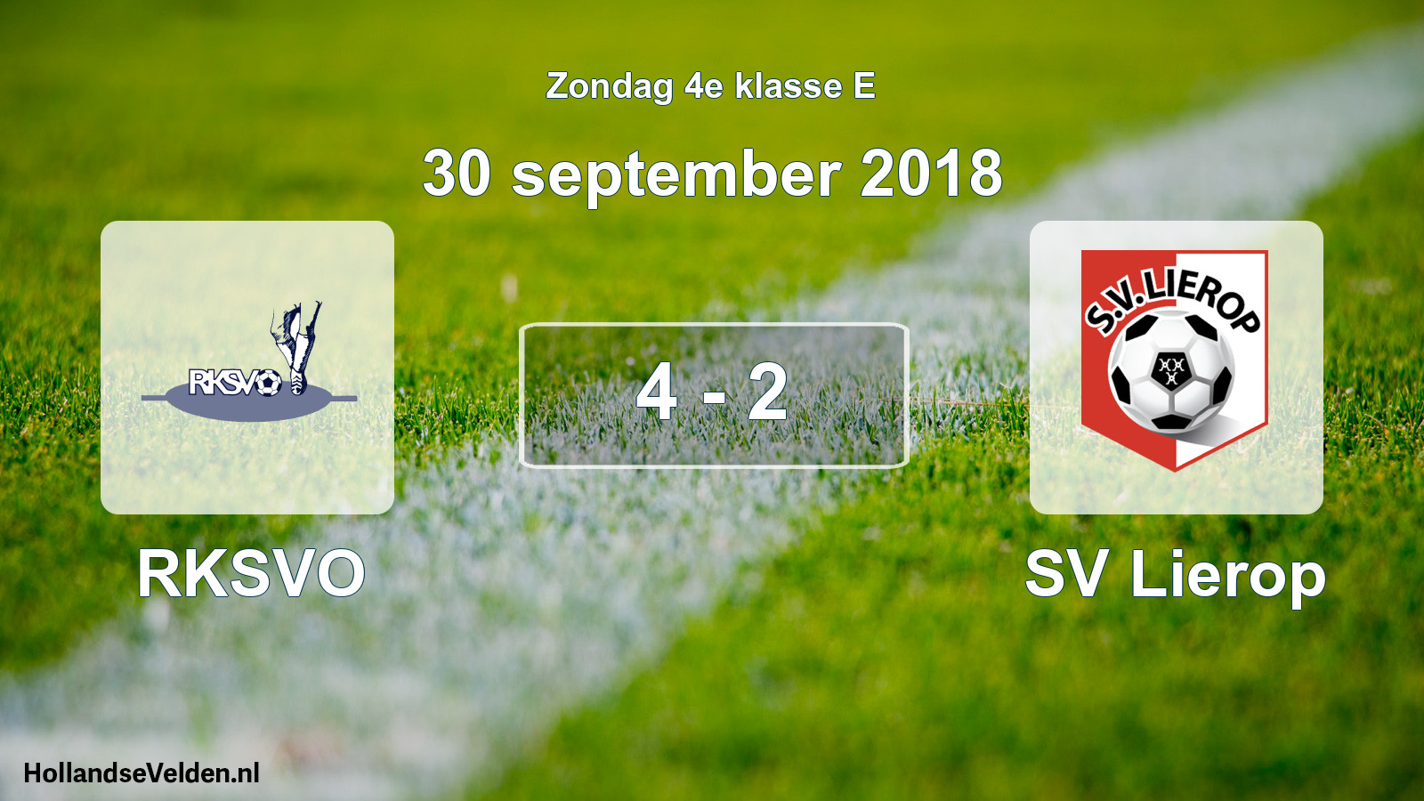 Total number of matches played: RKSVO - SV Lierop 4 - 2 (30 September 2018)