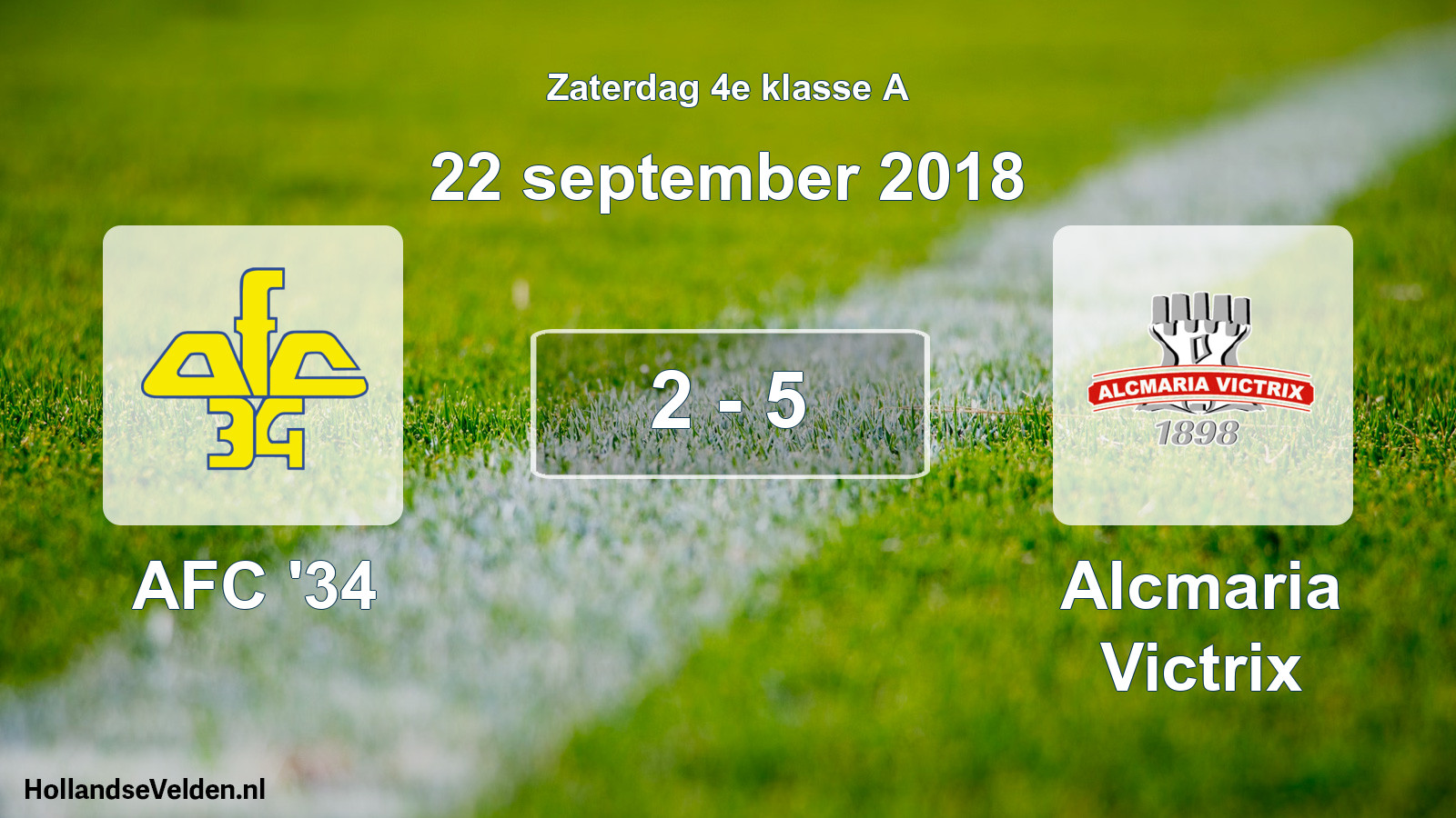 Total number of matches played: AFC '34 - Alcmaria Victrix 2 - 5 (22 September 2018)