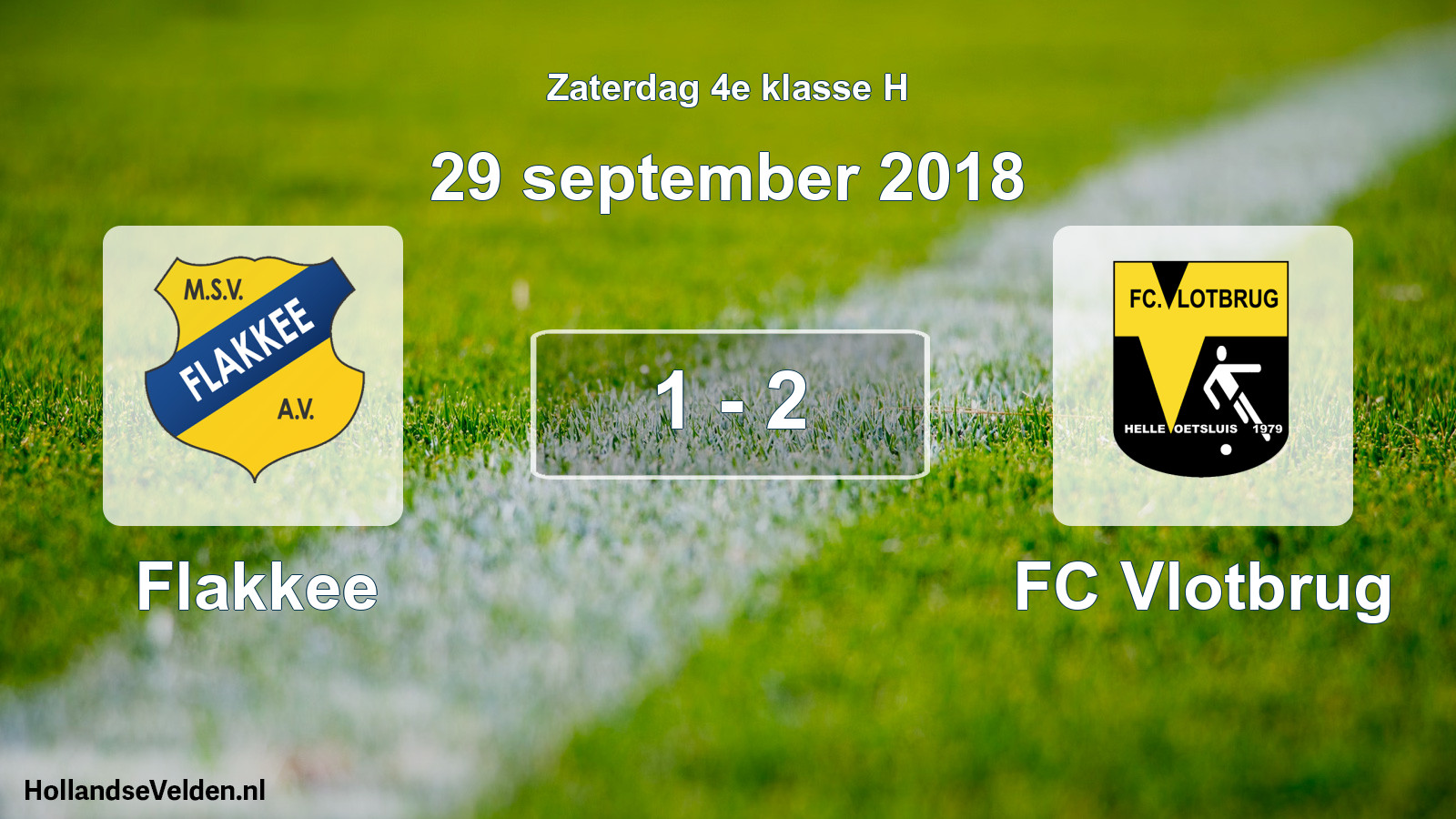 Total number of matches played: Flakkee - FC Vlotbrug 1 - 2 (29 September 2018)