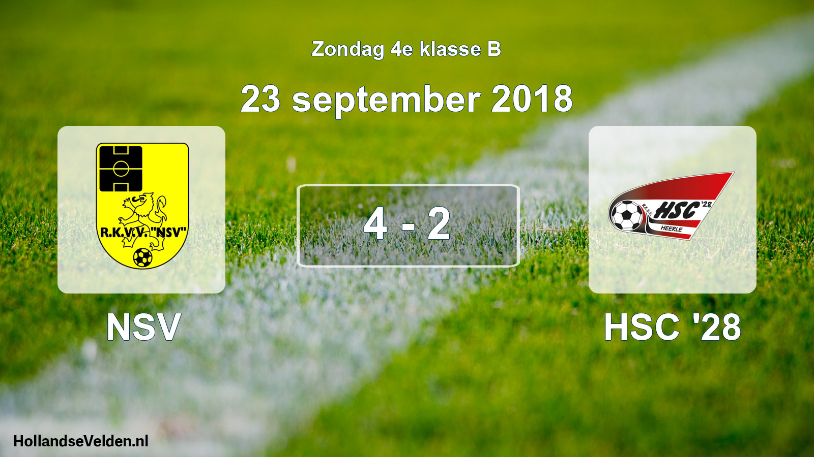 Total number of matches played: NSV - HSC '28 4 - 2 (23 September 2018)