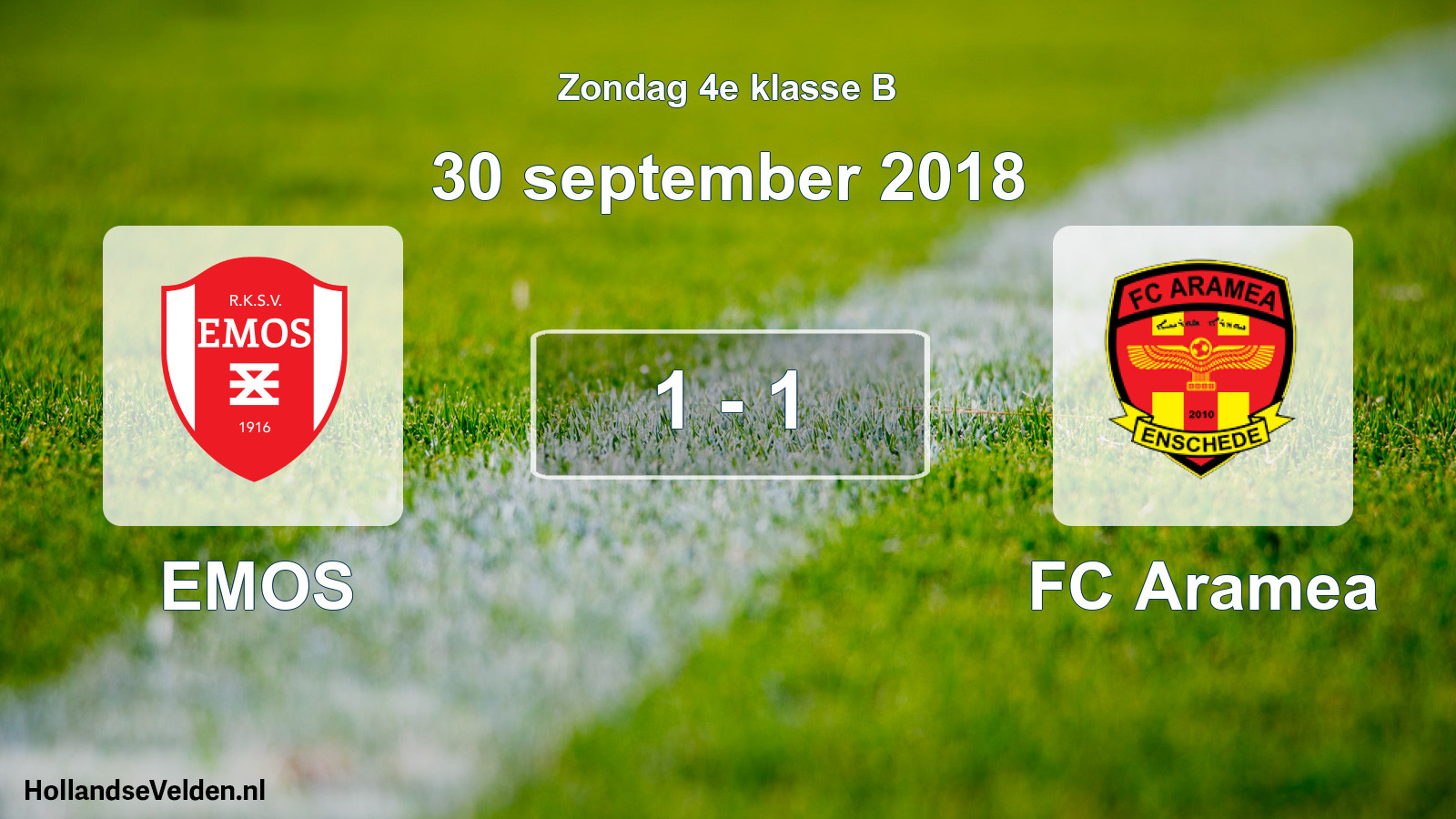 Total number of matches played: EMOS - FC Aramea 1 - 1 (30 September 2018)