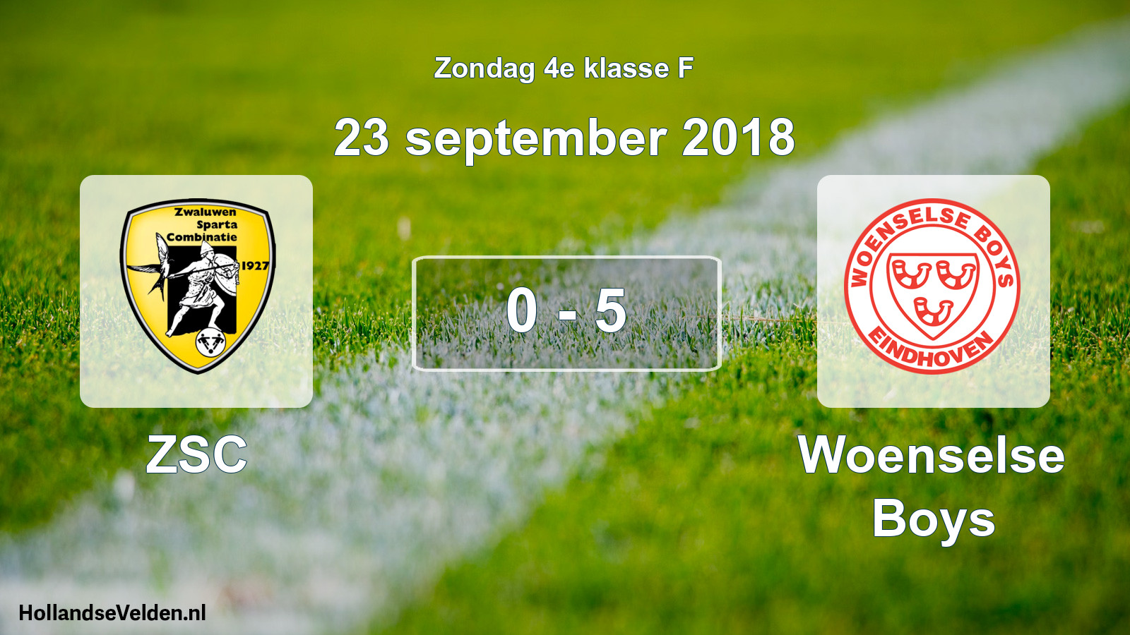 Total number of matches played: ZSC - Woenselse Boys 0 - 5 (23 September 2018)