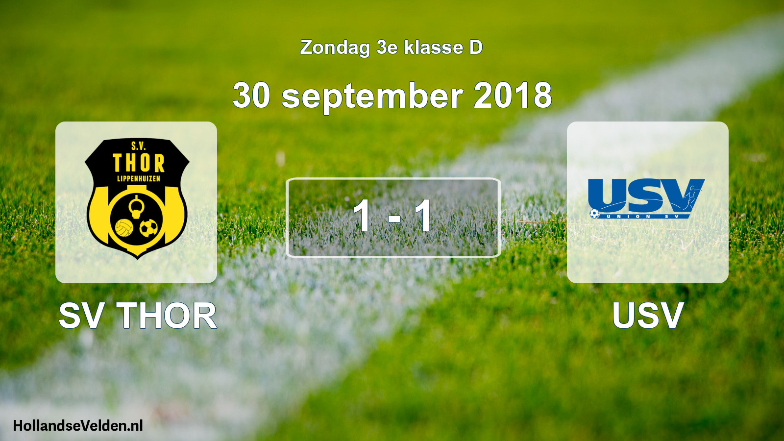 Total number of matches played: SV THOR - USV 1 - 1 (30 September 2018)