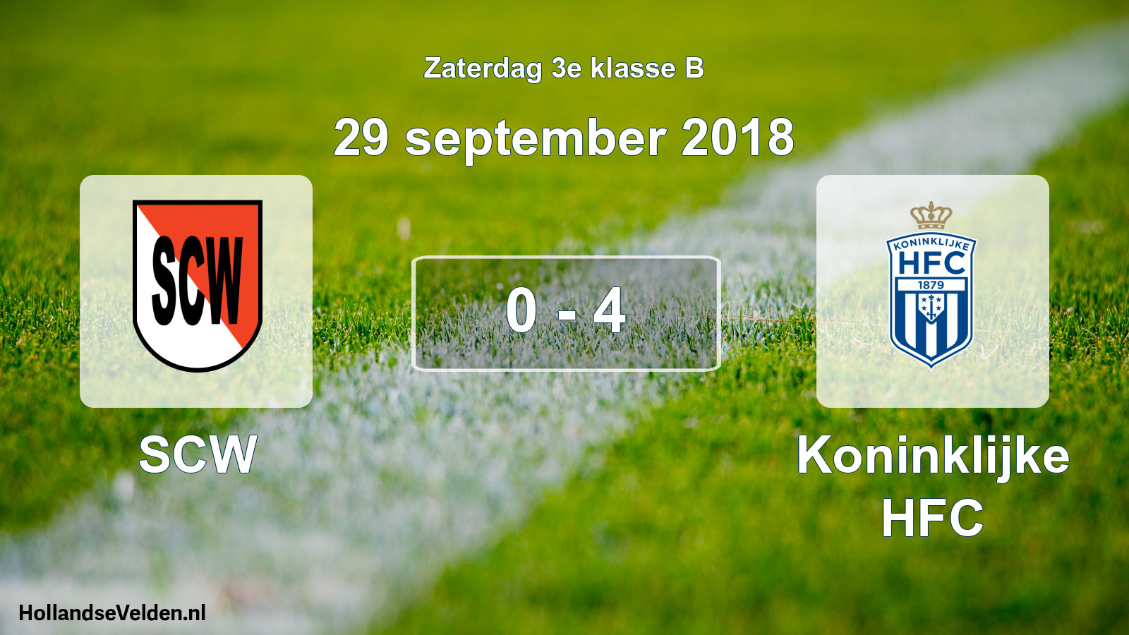 Total number of matches played: SCW - Koninklijke HFC 0 - 4 (29 September 2018)
