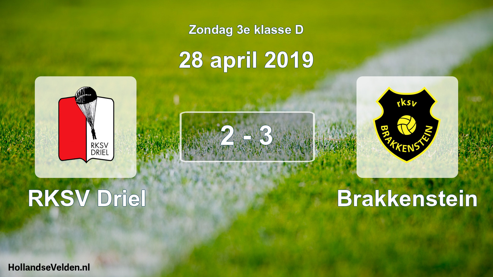 Total number of matches played: RKSV Driel - Brakkenstein 2 - 3 (28 April 2019)