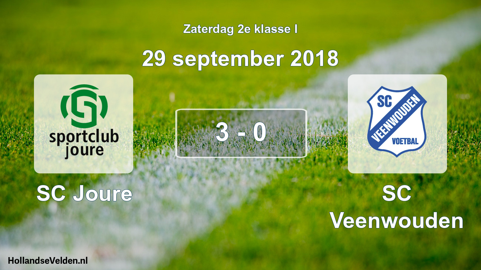Total number of matches played: SC Joure - SC Veenwouden 3 - 0 (29 September 2018)