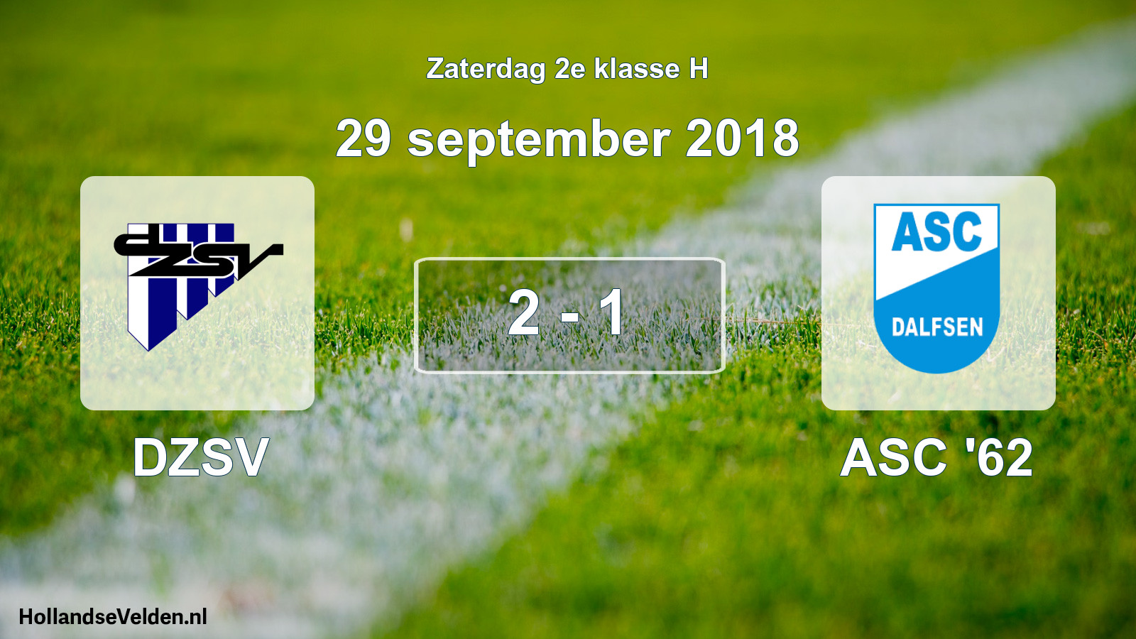 Total number of matches played: DZSV - ASC '62 2 - 1 (29 September 2018)