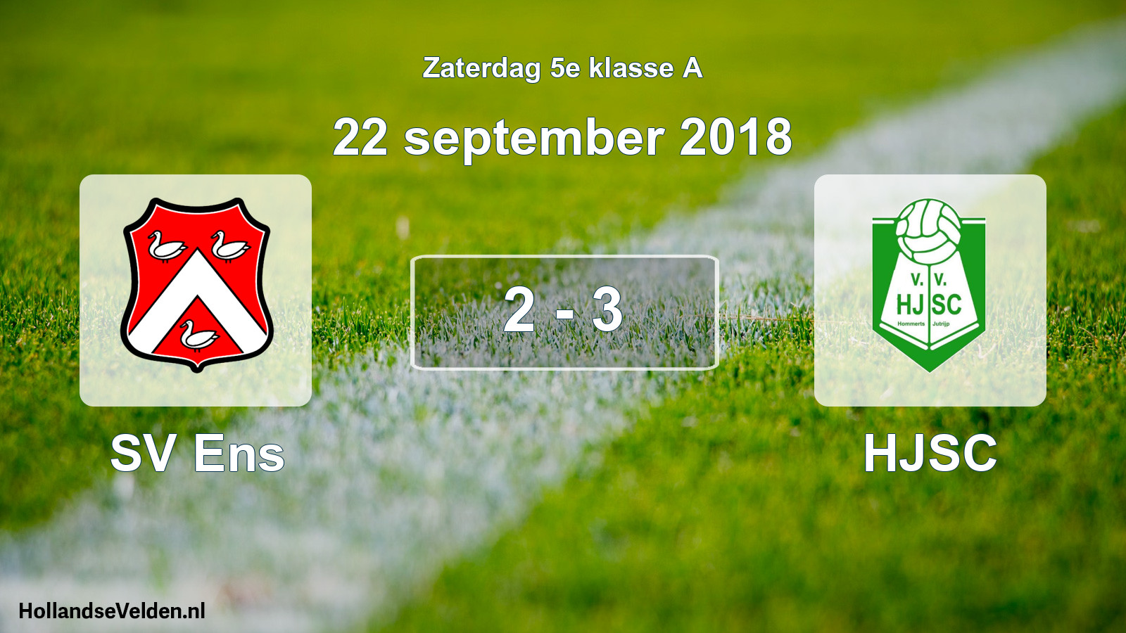 Total number of matches played: SV Ens - HJSC 2 - 3 (22 September 2018)