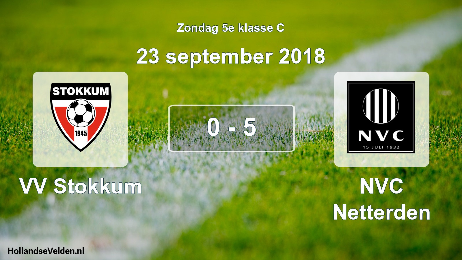 Total number of matches played: VV Stokkum - NVC Netterden 0 - 5 (23 September 2018)