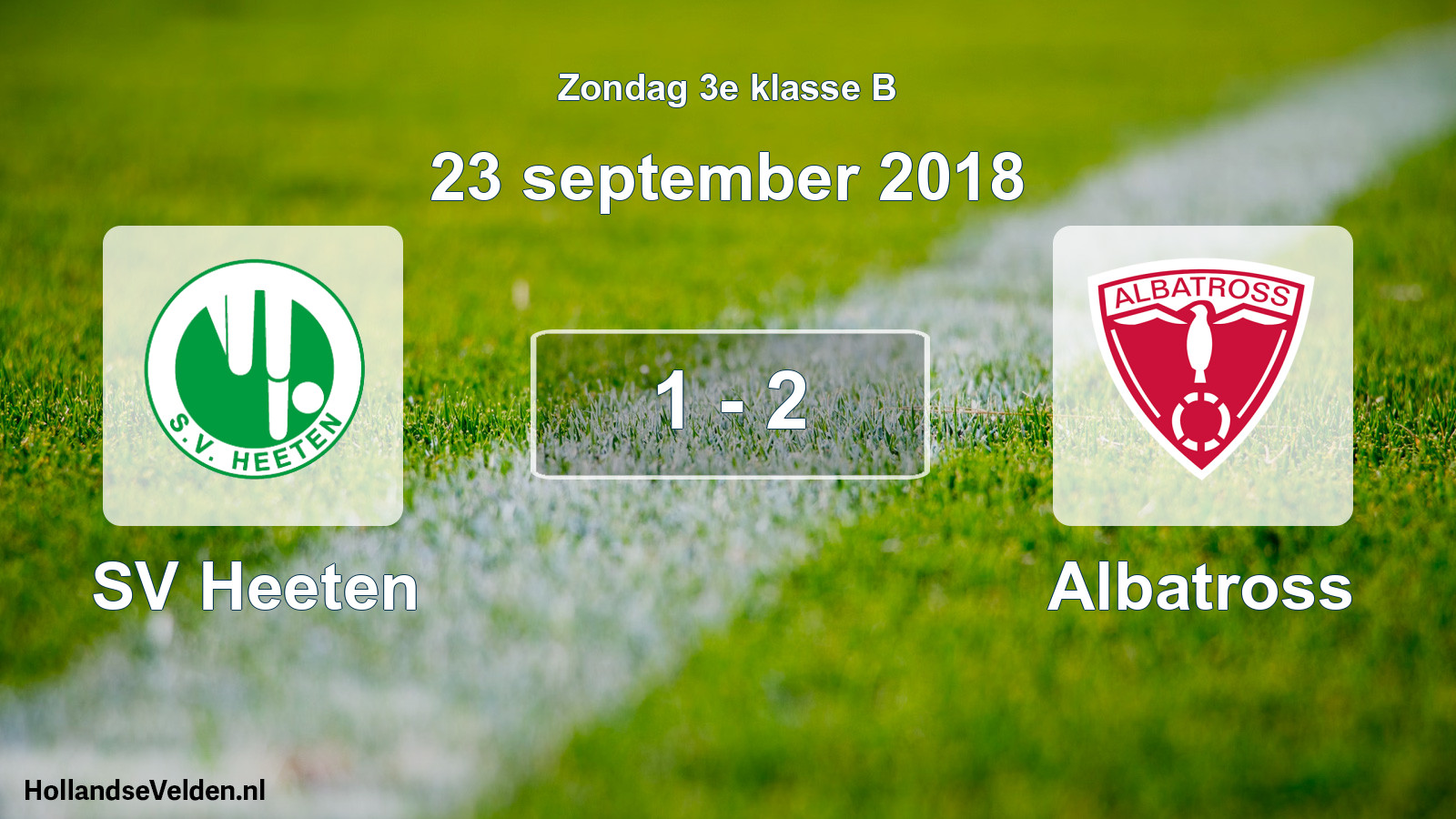 Total number of matches played: SV Heeten - Albatross 1 - 2 (23 September 2018)