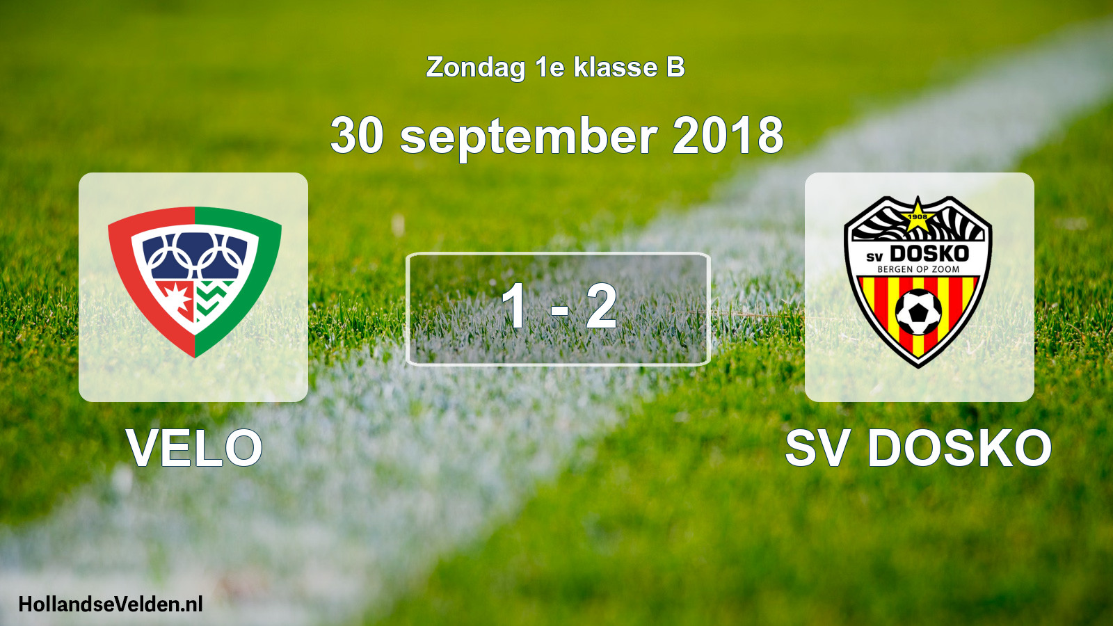 Total number of matches played: VELO - SV DOSKO 1 - 2 (30 September 2018)