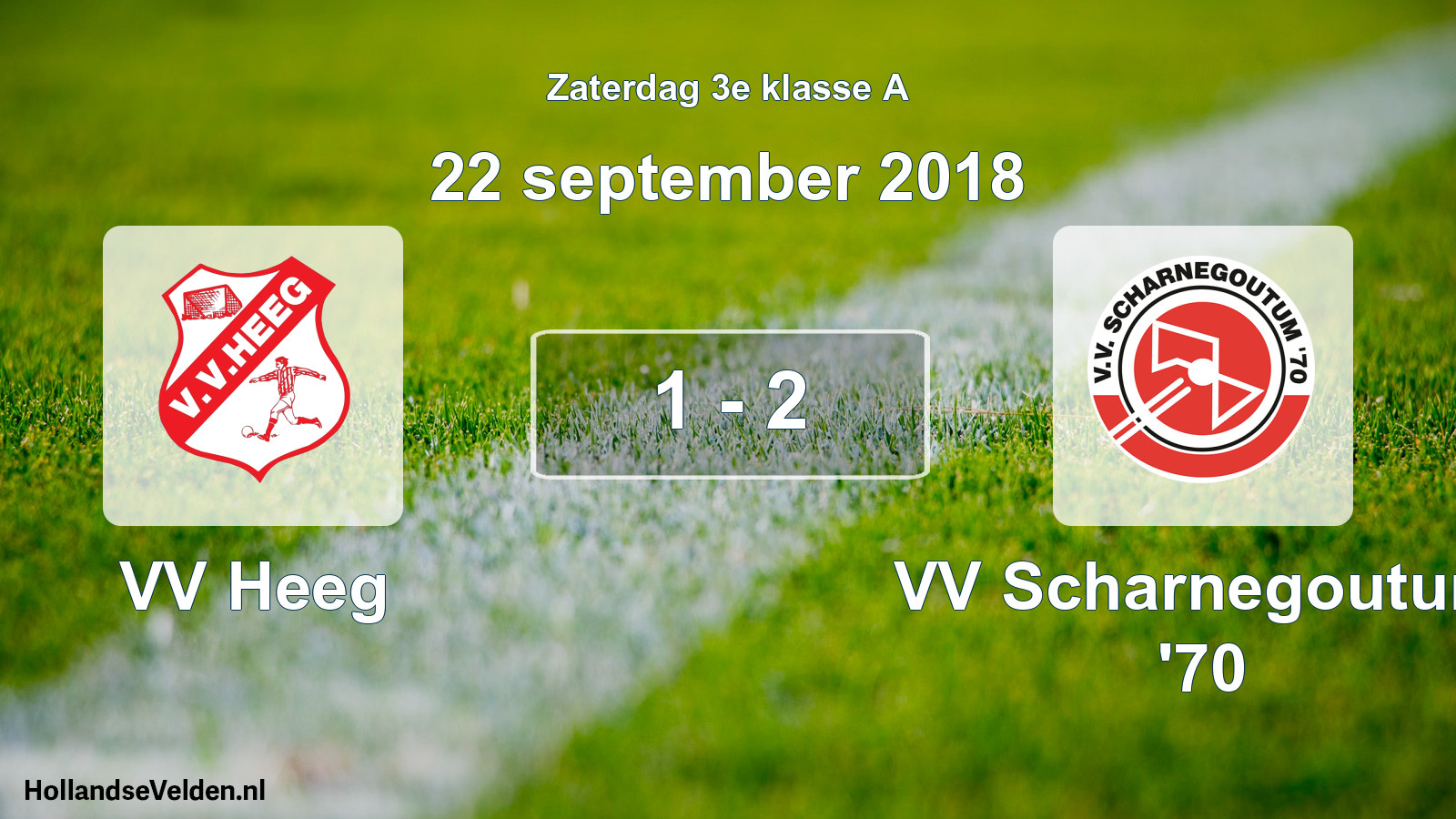 Total number of matches played: VV Heeg - VV Scharnegoutum '70 1 - 2 (22 September 2018)