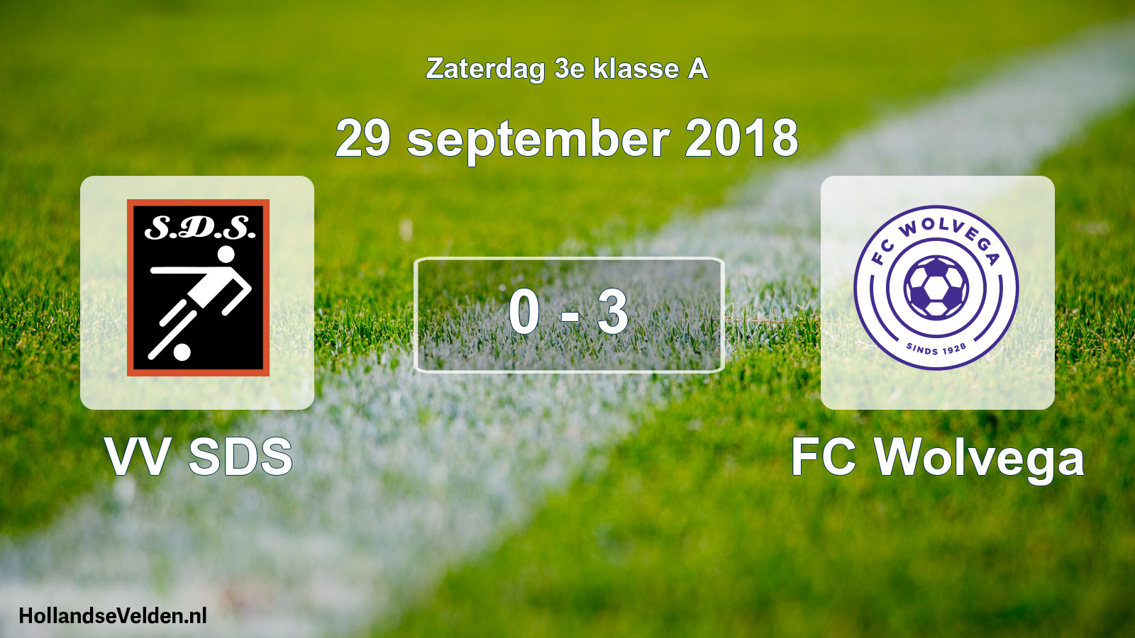 Total number of matches played: VV SDS - FC Wolvega 0 - 3 (29 September 2018)