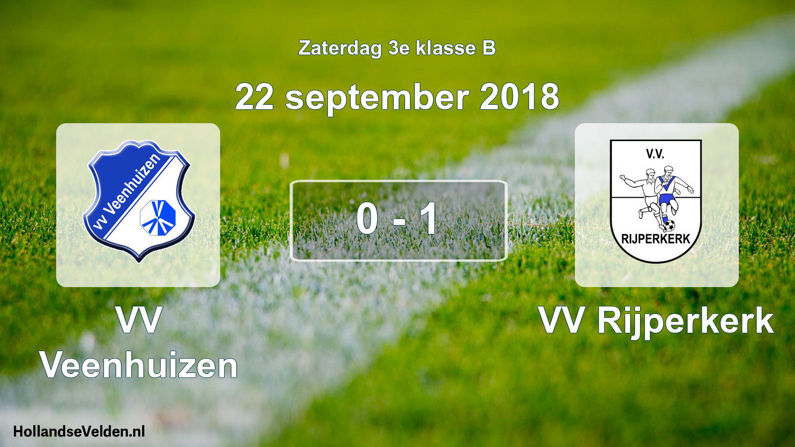 Total number of matches played: VV Veenhuizen - VV Rijperkerk 0 - 1 (22 September 2018)