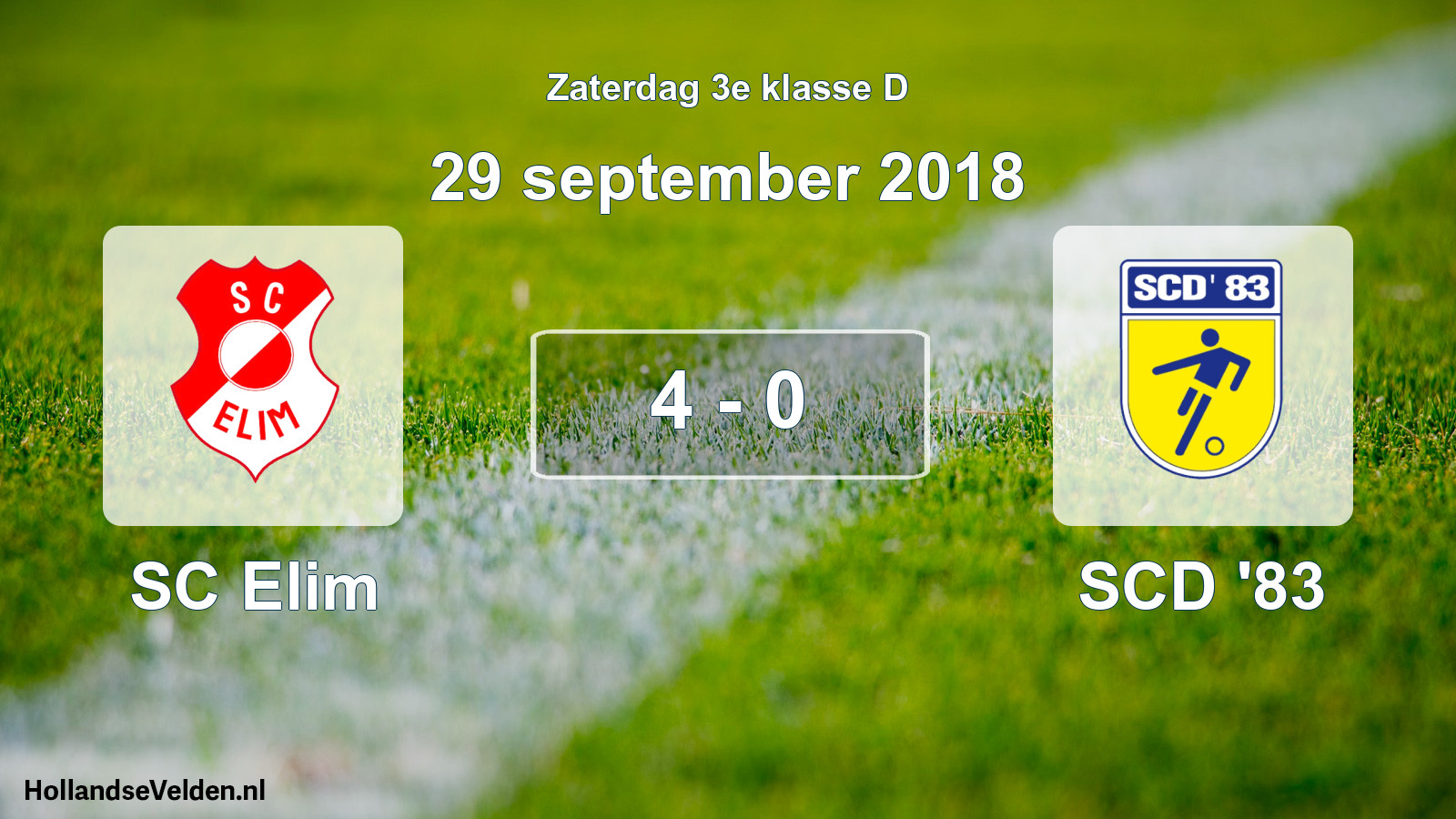 Total number of matches played: SC Elim - SCD '83 4 - 0 (29 September 2018)