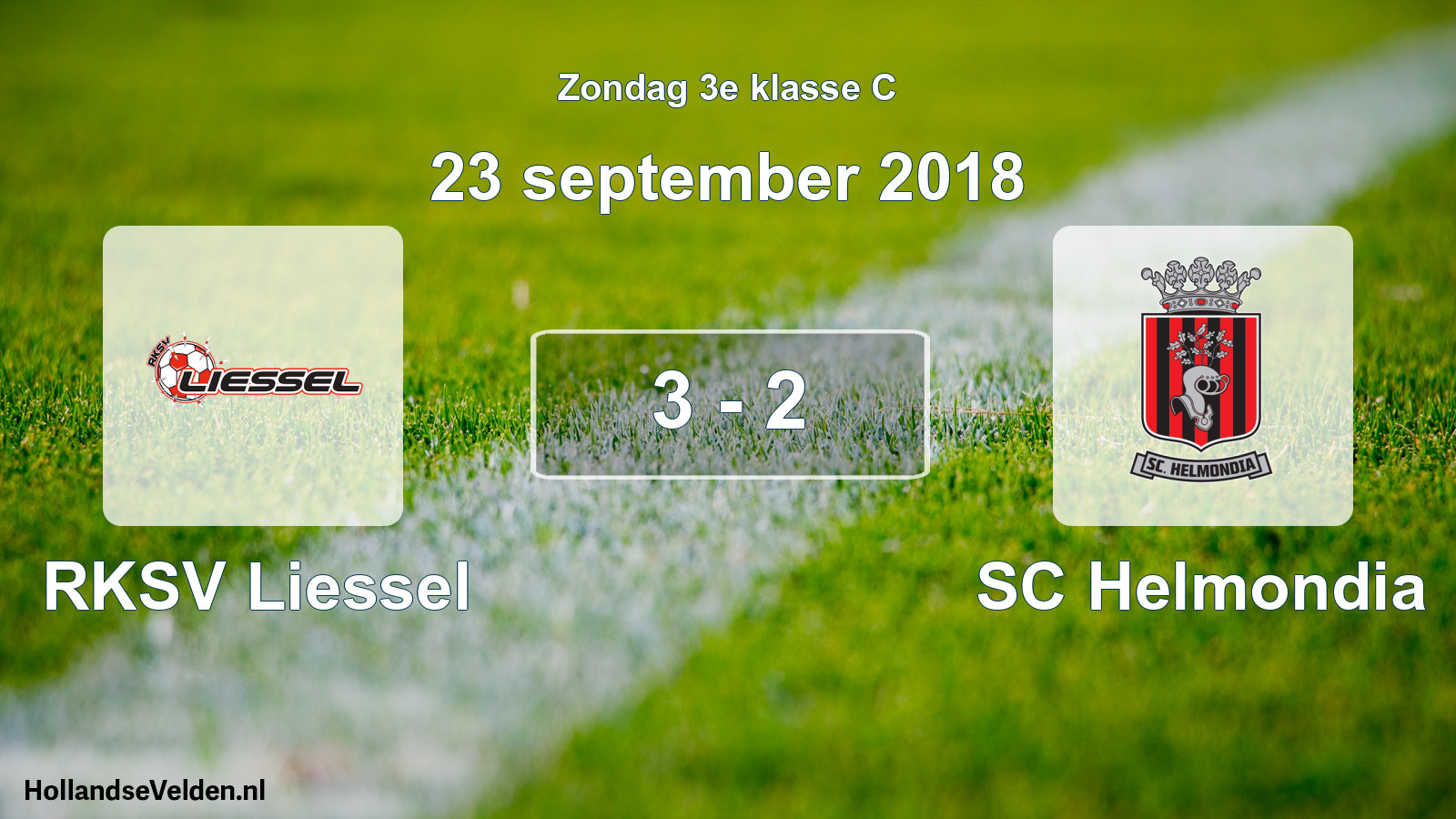 Total number of matches played: RKSV Liessel - SC Helmondia 3 - 2 (23 September 2018)