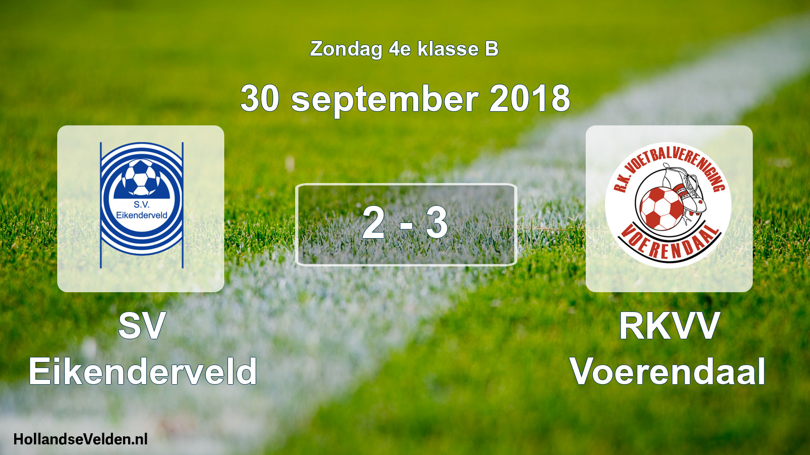 Total number of matches played: SV Eikenderveld - RKVV Voerendaal 2 - 3 (30 September 2018)