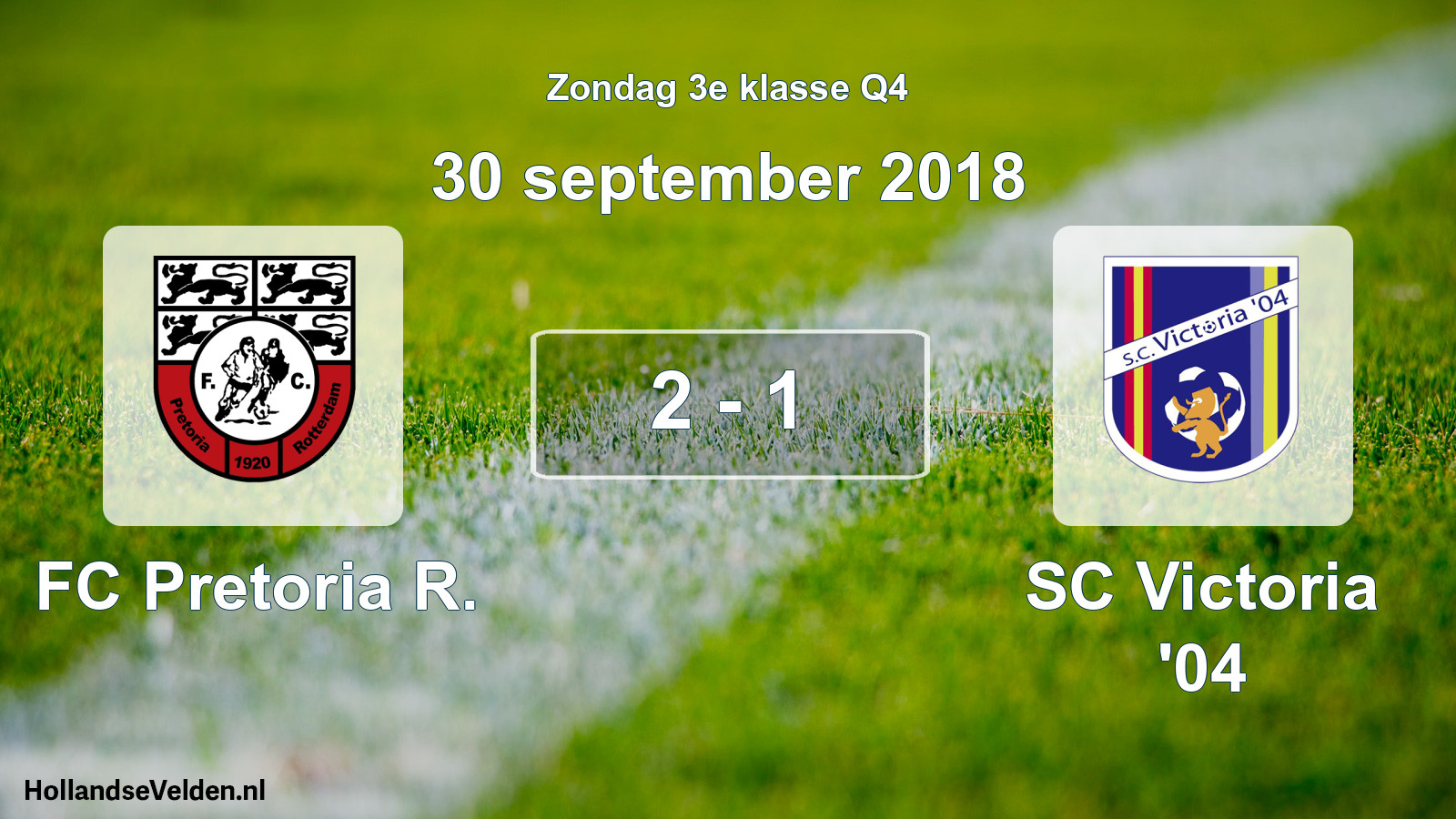 Total number of matches played: FC Pretoria R. - SC Victoria '04 2 - 1 (30 September 2018)