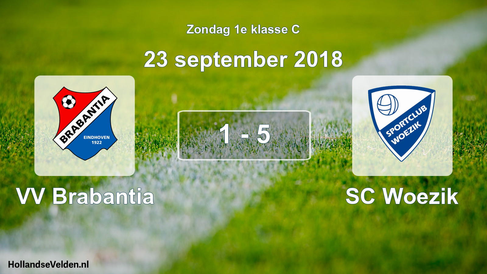 Total number of matches played: VV Brabantia - SC Woezik 1 - 5 (23 September 2018)