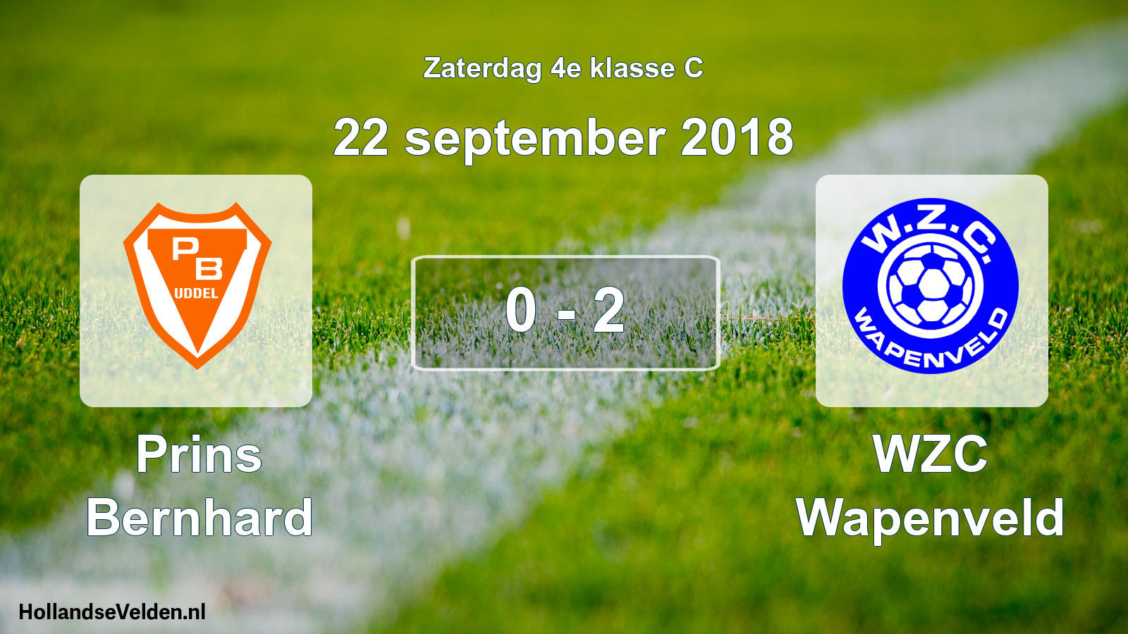 Total number of matches played: Prins Bernhard - WZC Wapenveld 0 - 2 (22 September 2018)