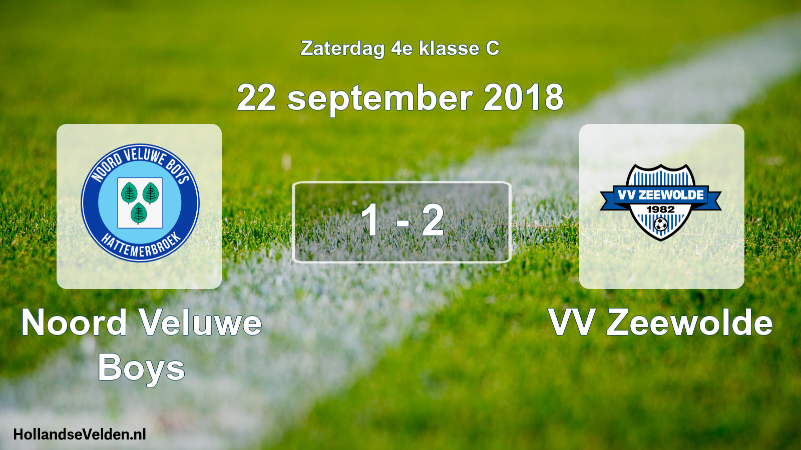 Total number of matches played: Noord Veluwe Boys - VV Zeewolde 1 - 2 (22 September 2018)
