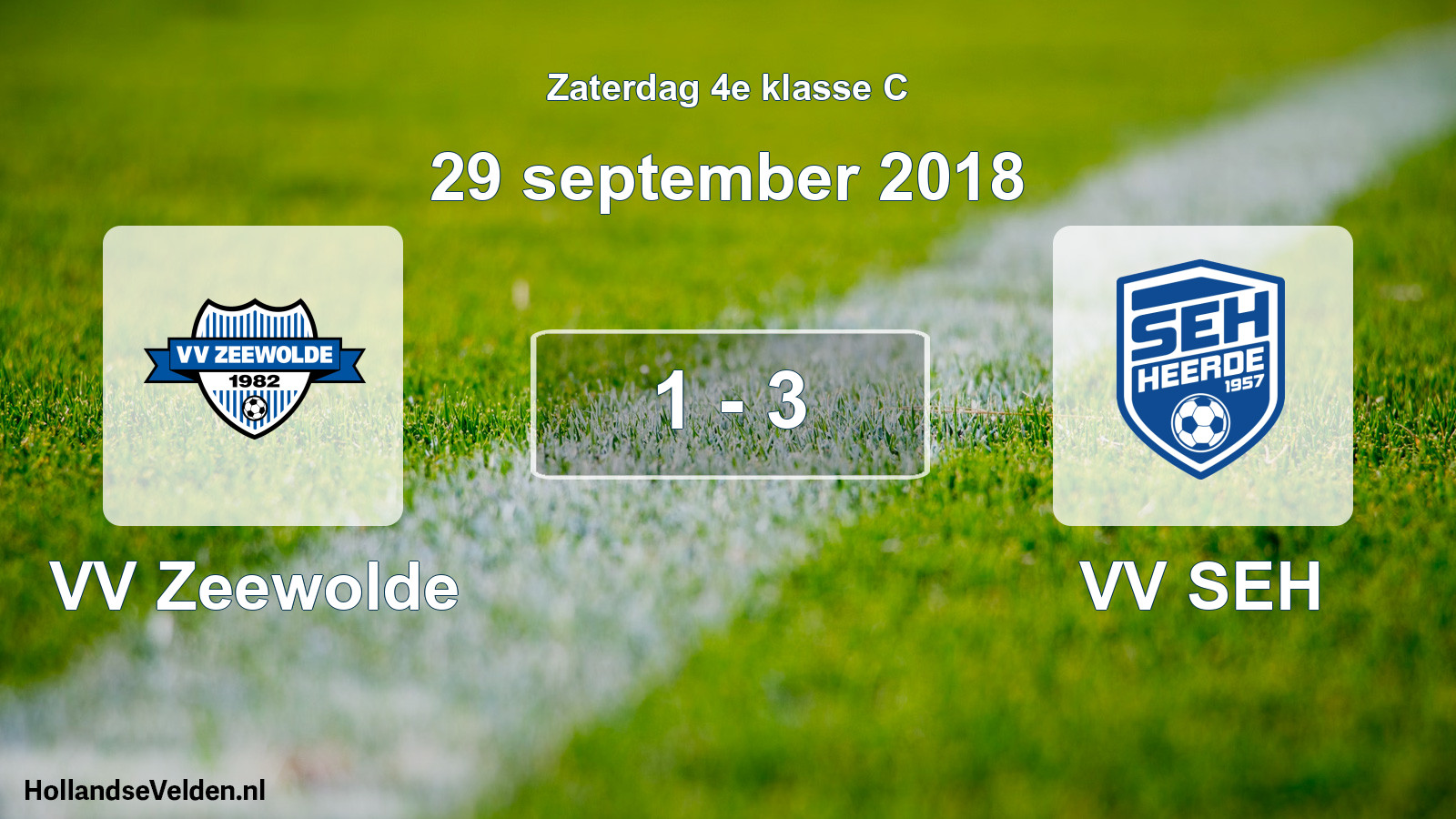 Total number of matches played: VV Zeewolde - VV SEH 1 - 3 (29 September 2018)