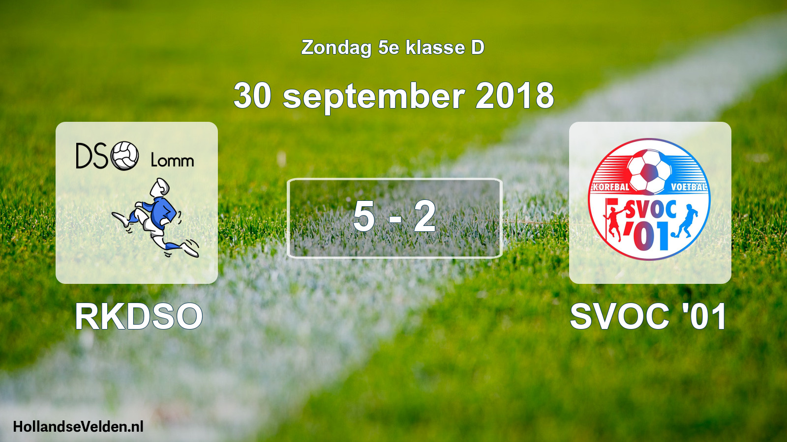 Total number of matches played: RKDSO - SVOC '01 5 - 2 (30 September 2018)