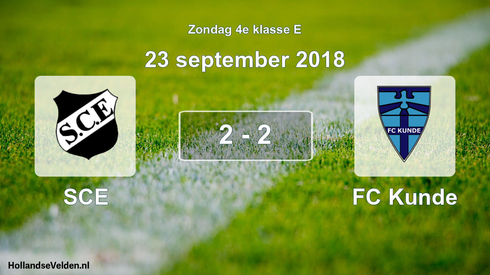 Total number of matches played: SCE - FC Kunde 2 - 2 (23 September 2018)