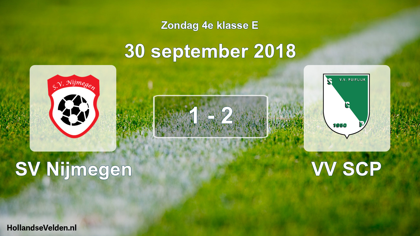 Total number of matches played: SV Nijmegen - VV SCP 1 - 2 (30 September 2018)