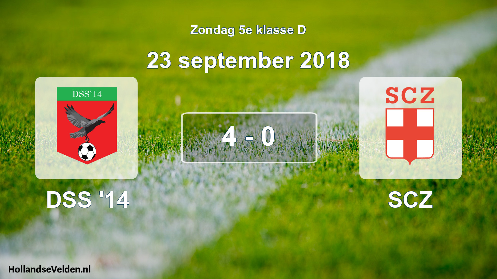 Total number of matches played: DSS '14 - SCZ 4 - 0 (23 September 2018)