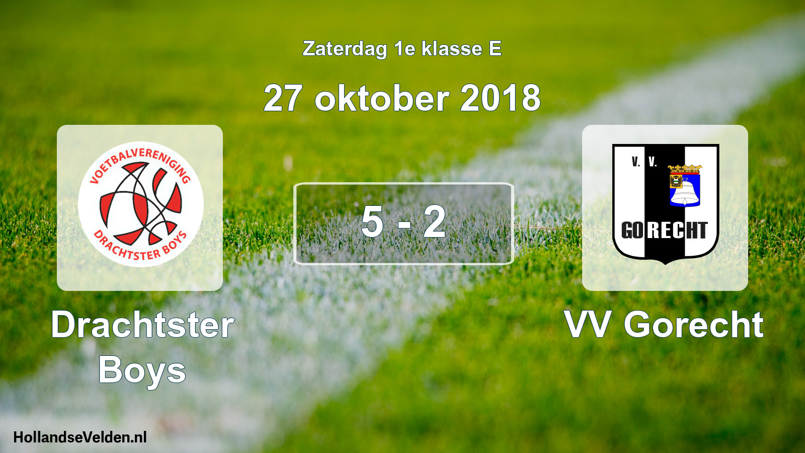 Total number of matches played: Drachtster Boys - VV Gorecht 5 - 2 (27 October 2018)