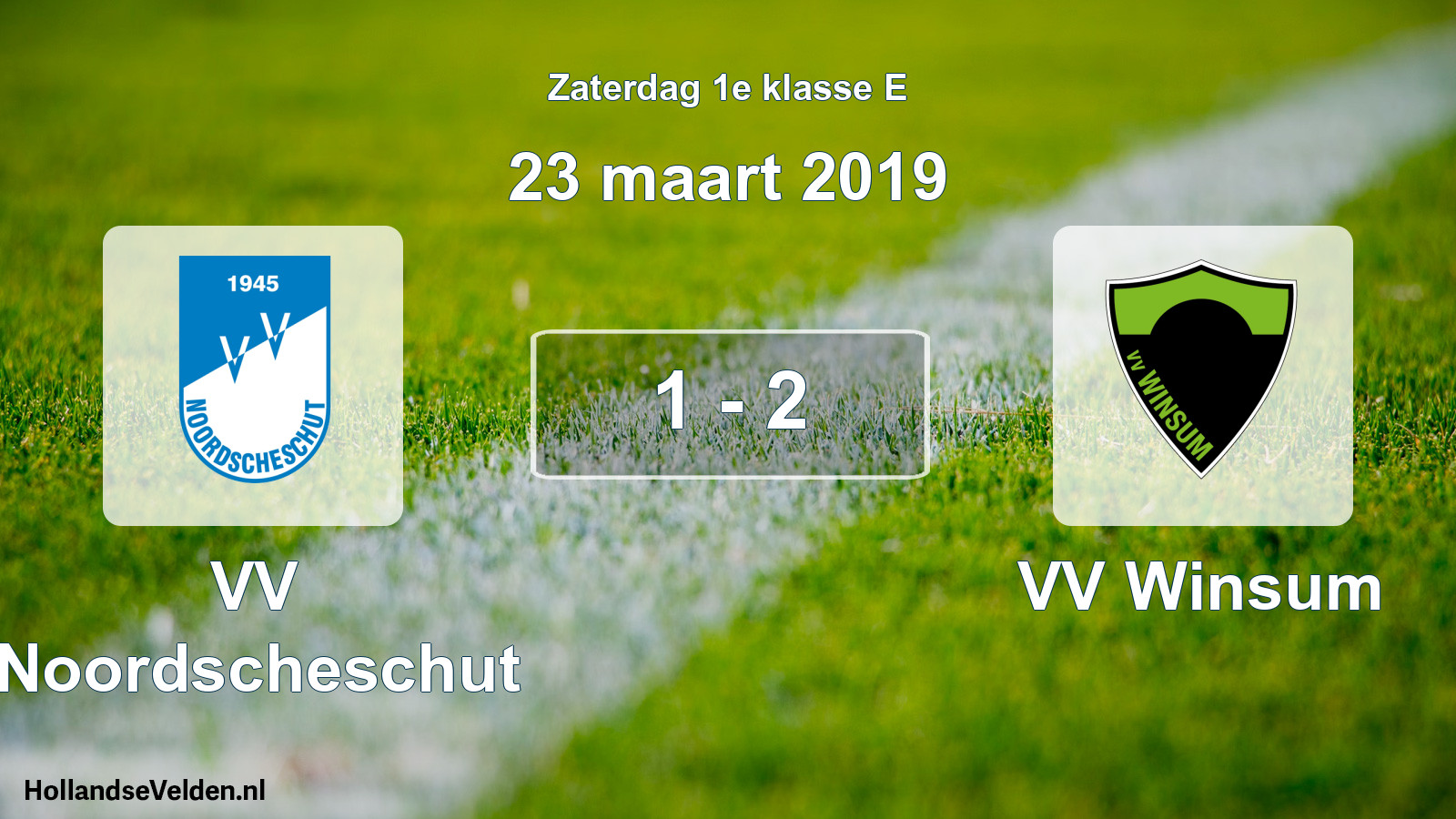 Total number of matches played: VV Noordscheschut - VV Winsum 1 - 2 (23 March 2019)