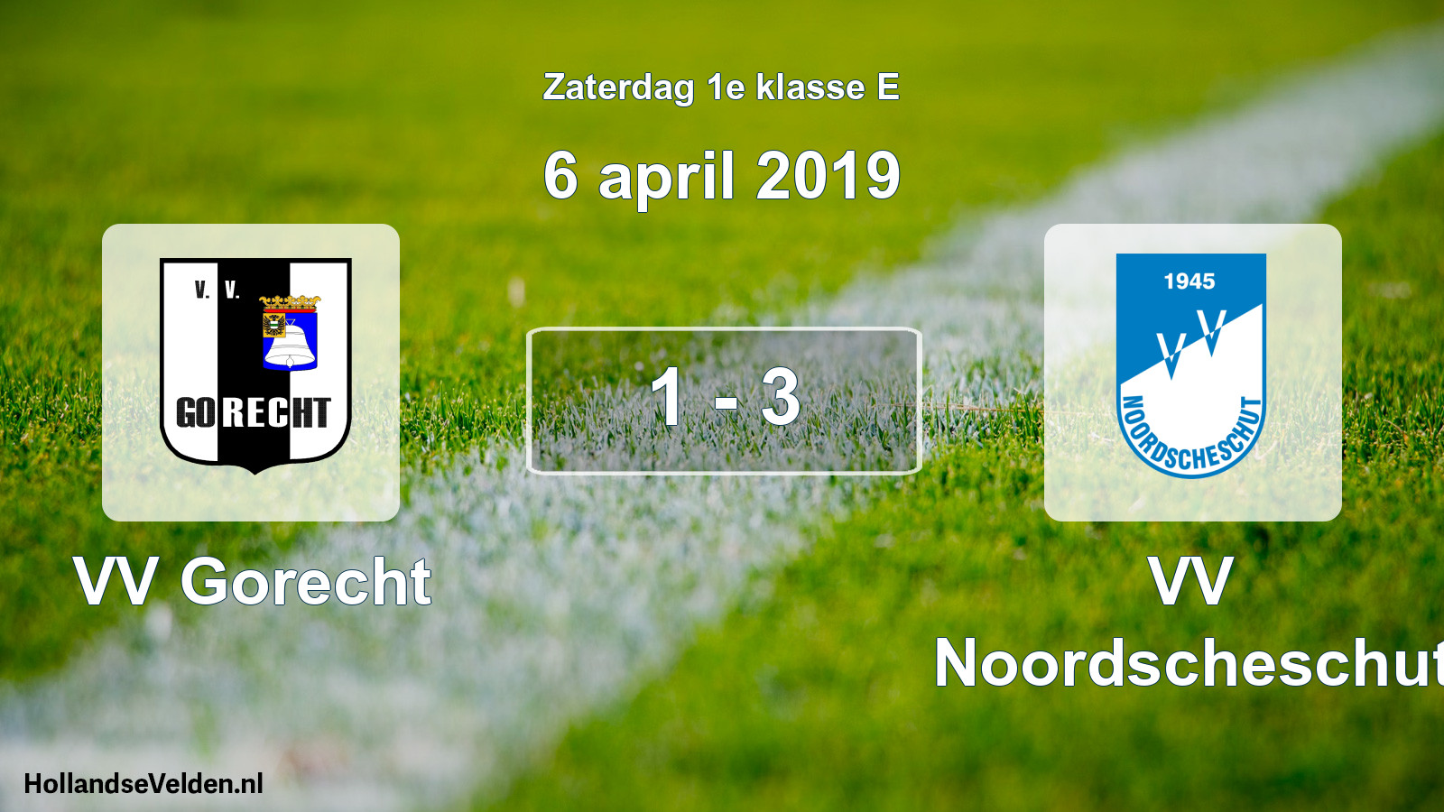Total number of matches played: VV Gorecht - VV Noordscheschut 1 - 3 (6 April 2019)