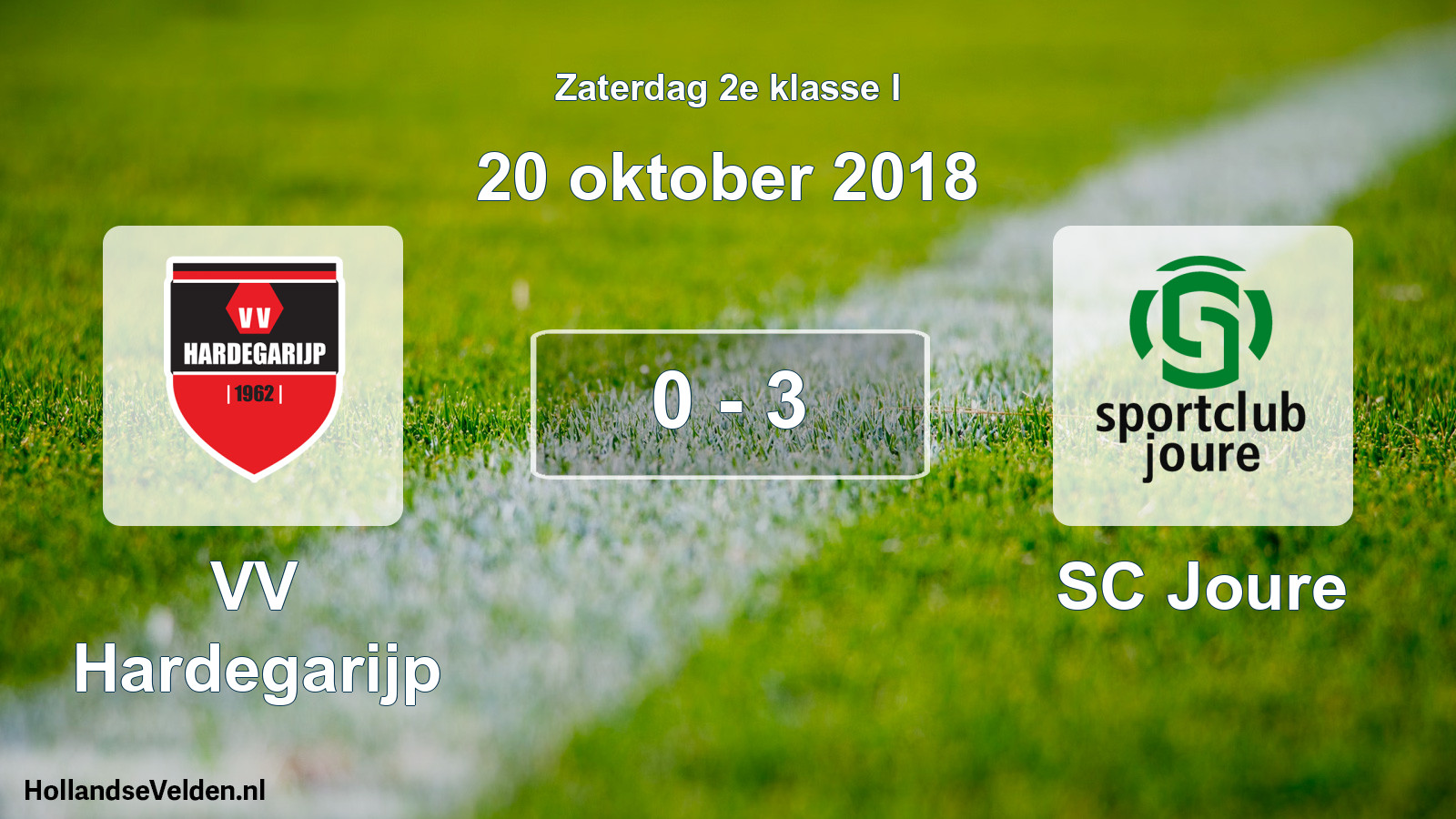 Total number of matches played: VV Hardegarijp - SC Joure 0 - 3 (20 October 2018)