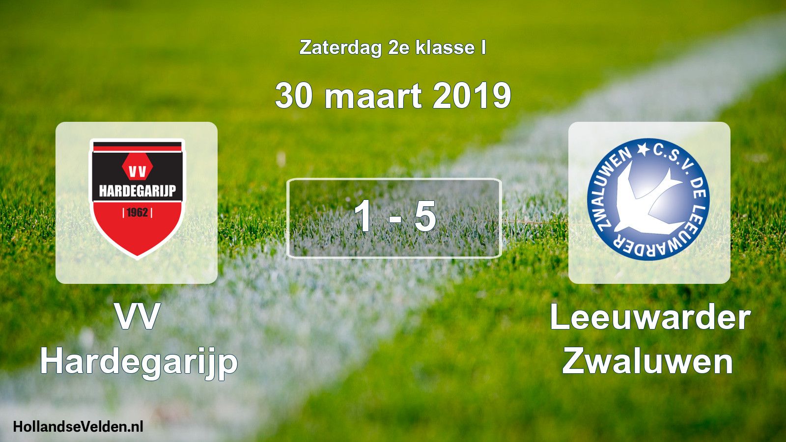 Total number of matches played: VV Hardegarijp - Leeuwarder Zwaluwen 1 - 5 (30 March 2019)