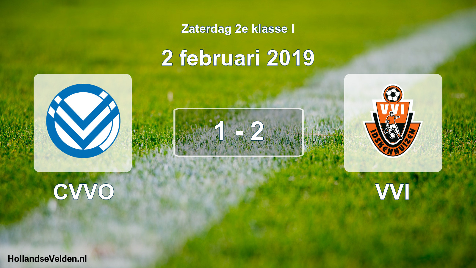 Total number of matches played: CVVO - VVI 1 - 2 (2 February 2019)