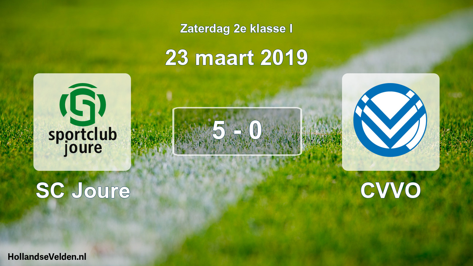 Total number of matches played: SC Joure - CVVO 5 - 0 (23 March 2019)